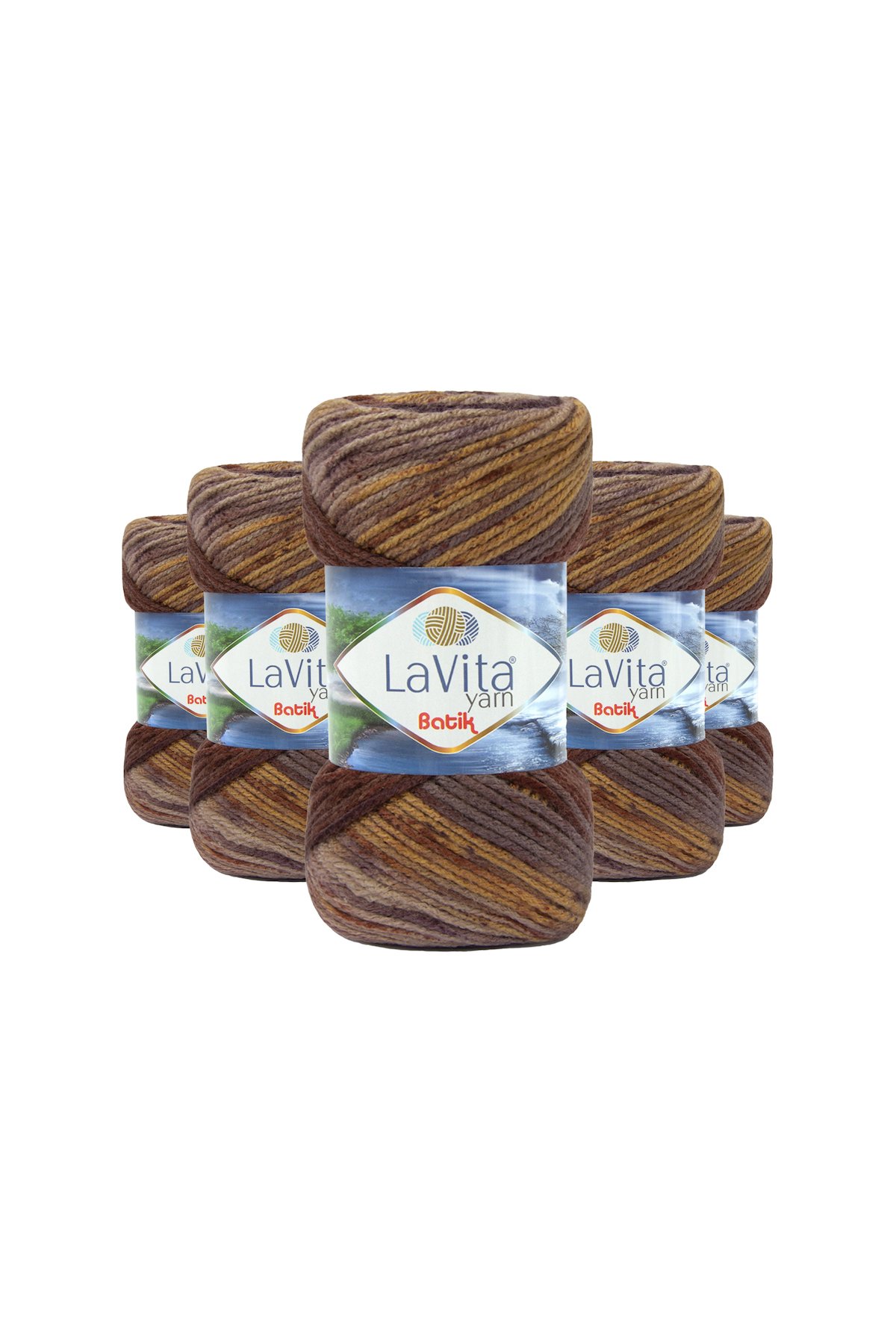 Batik El Örgü İpi %100 Akrilik 500gr 5 ADET (DG20 PİYAN)