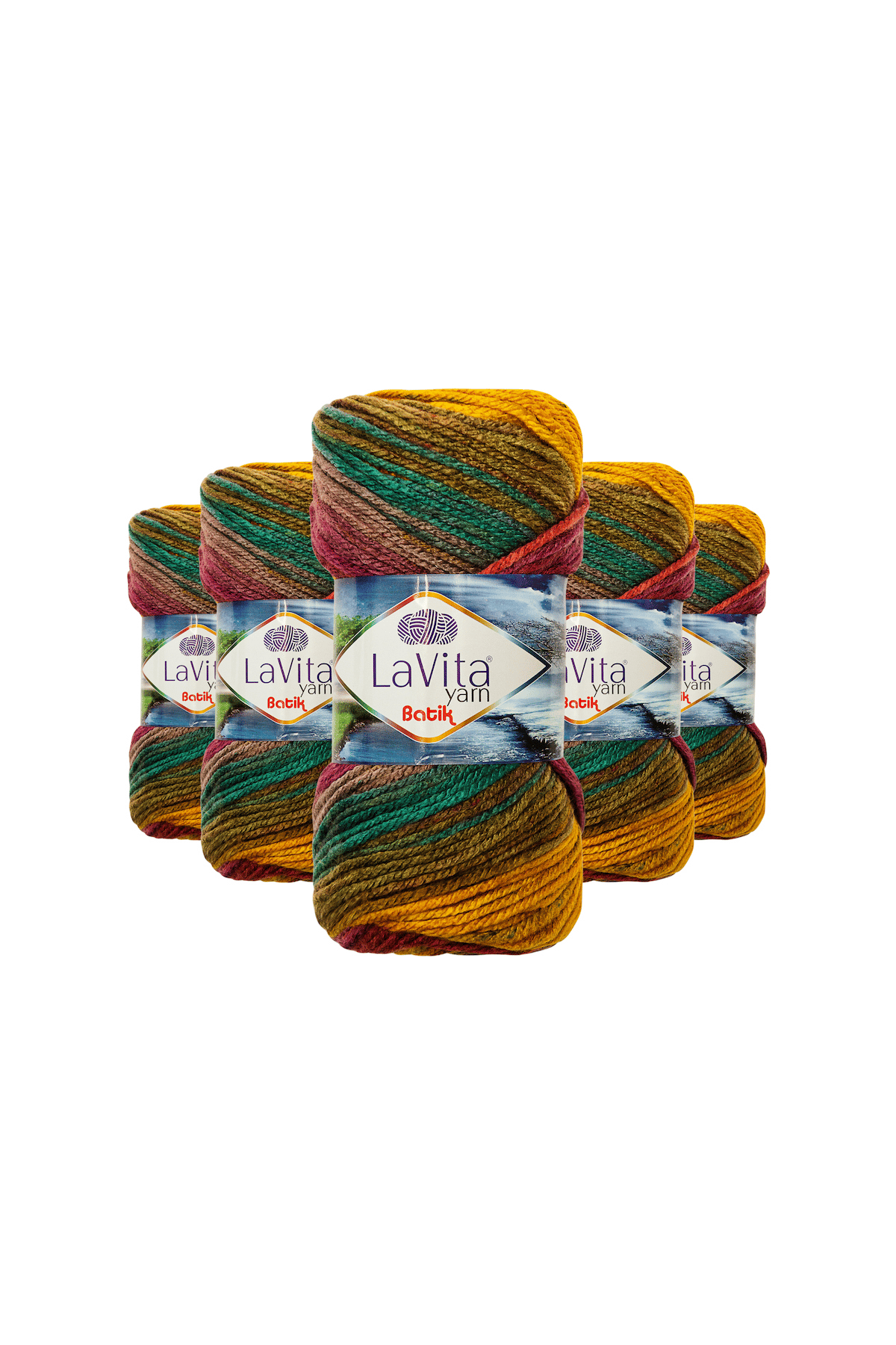 Batik El Örgü İpi %100 Akrilik 500gr 5 ADET (DG10 VİYANA)