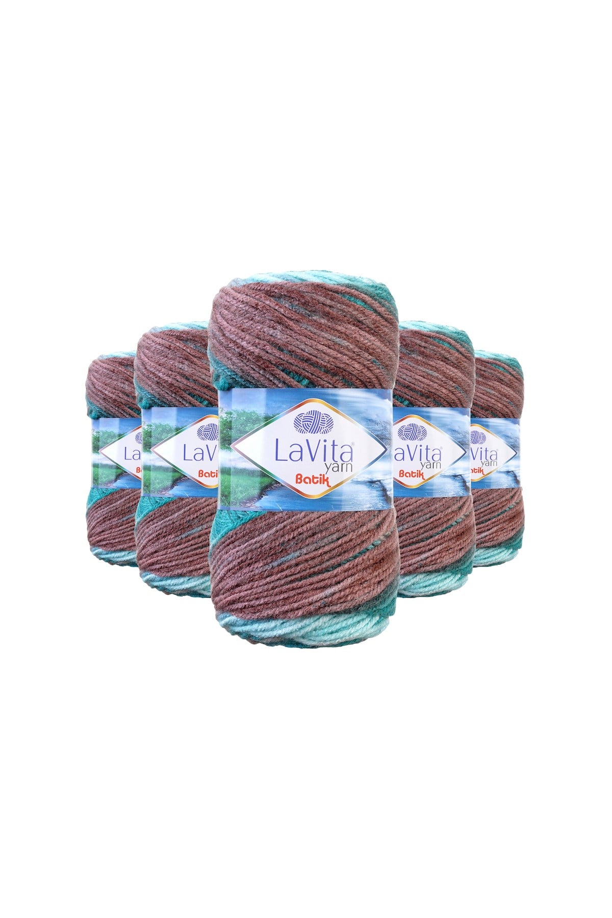 Batik El Örgü İpi %100 Akrilik 500gr 5 ADET (DG10 VİYANA)