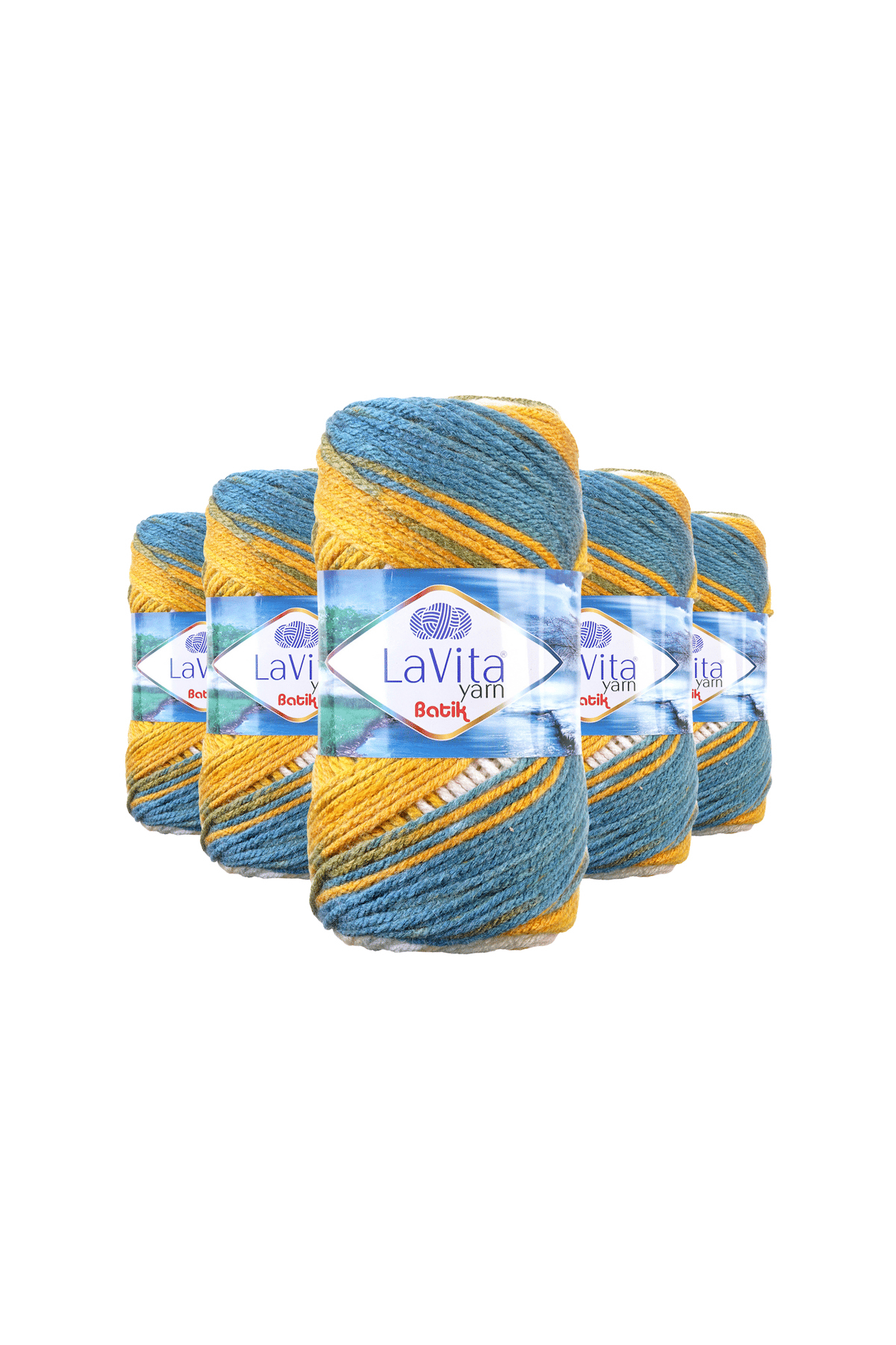 Batik El Örgü İpi %100 Akrilik 500gr 5 ADET (DG19 NERGİS)