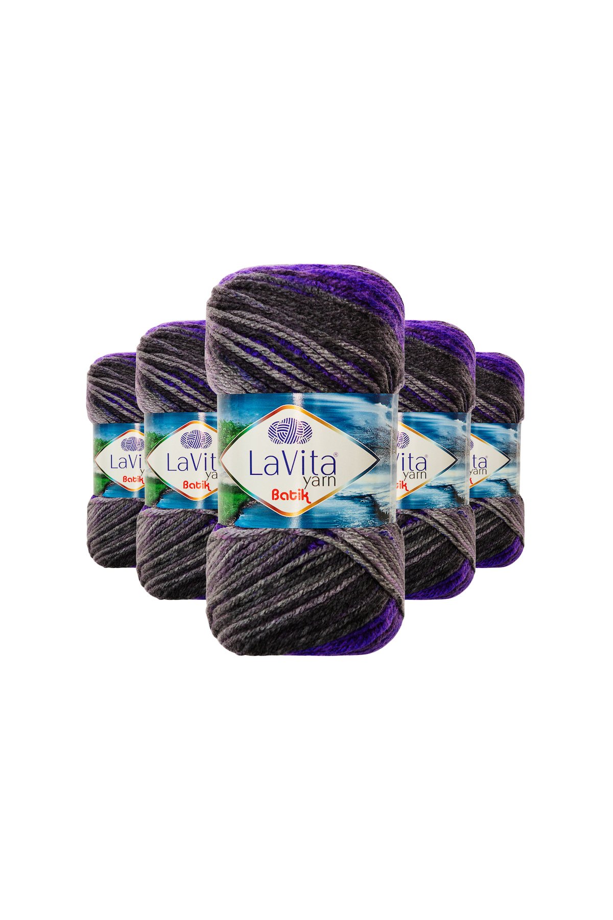 Batik El Örgü İpi %100 Akrilik 500gr 5 ADET (DG09 ZARİF)