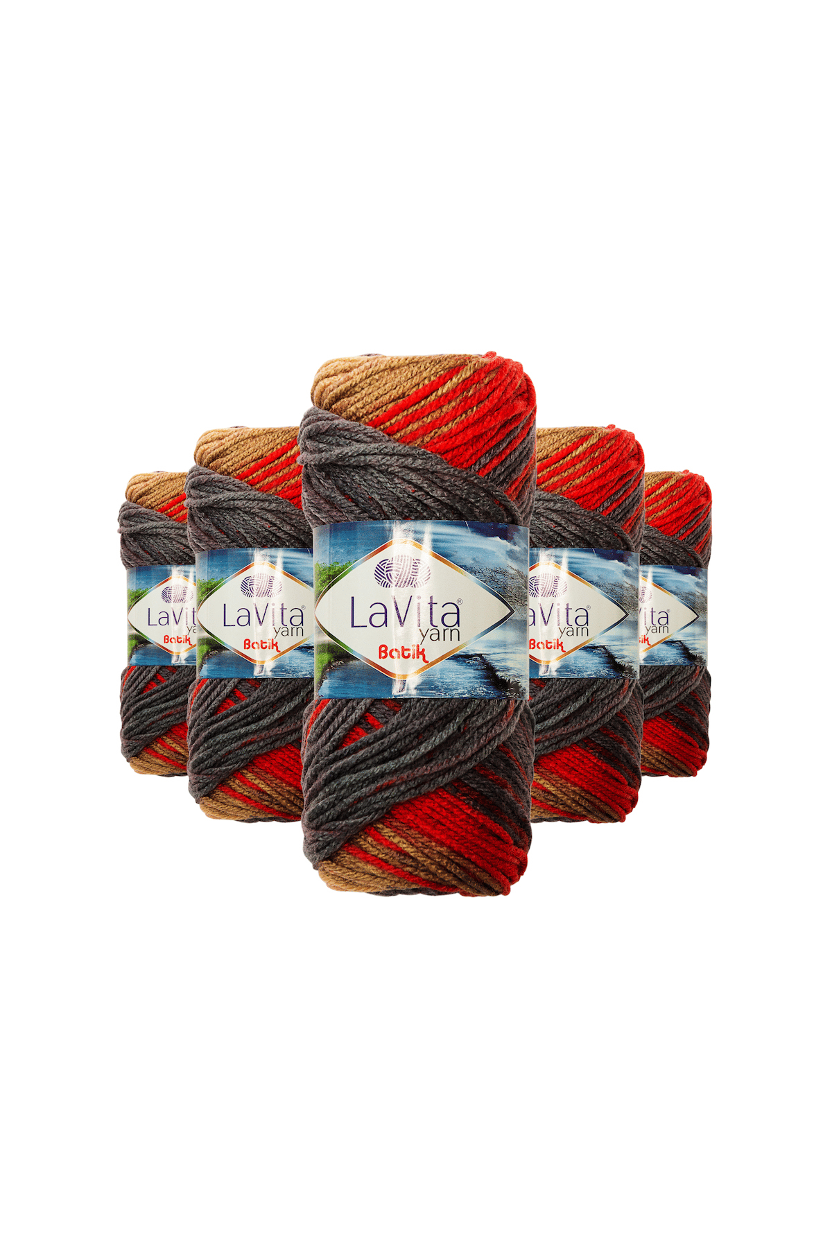 Batik El Örgü İpi %100 Akrilik 500gr 5 ADET (DG06 GÜNEBAKAN)