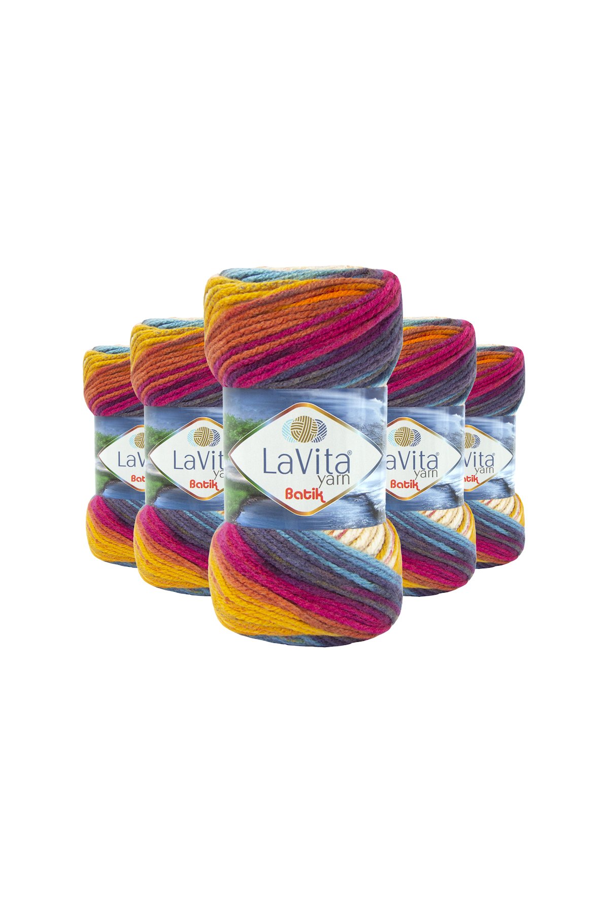 Batik El Örgü İpi %100 Akrilik 500gr 5 ADET (DG01 SÜMBÜL)