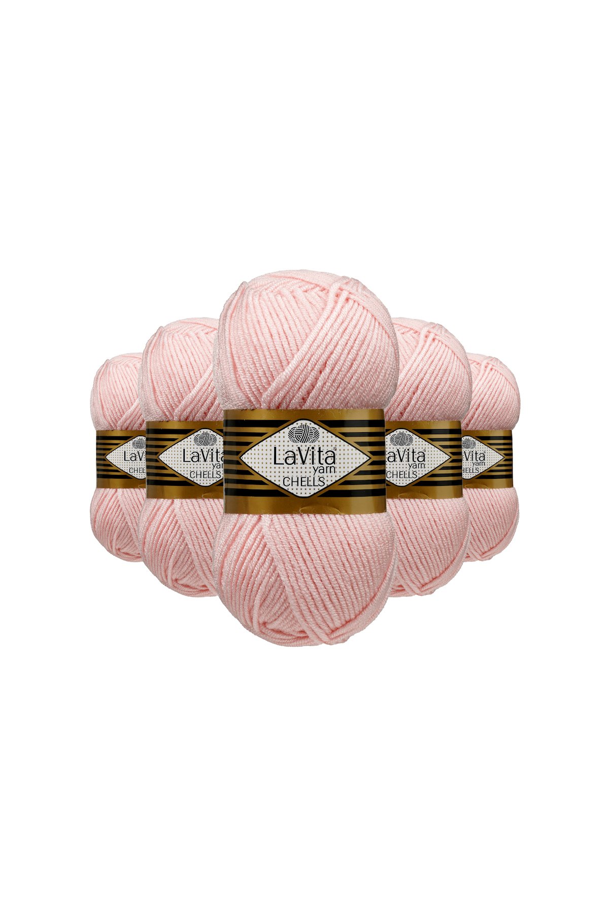 Chells El Örgü İpi %100 Akrilik 500gr 5 ADET (0011 PEMBE)