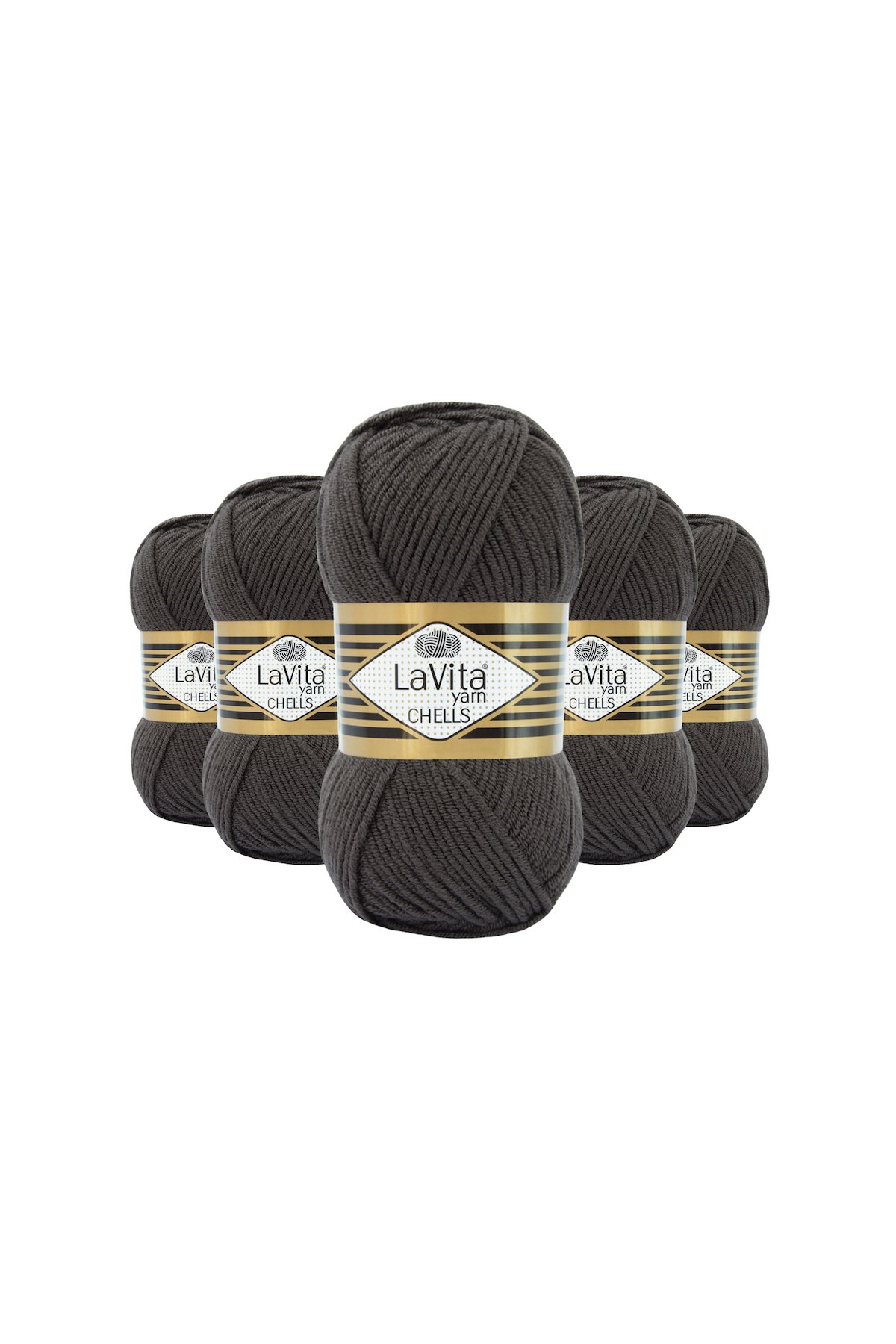 Chells El Örgü İpi %100 Akrilik 500gr 5 ADET (9810 FÜME)
