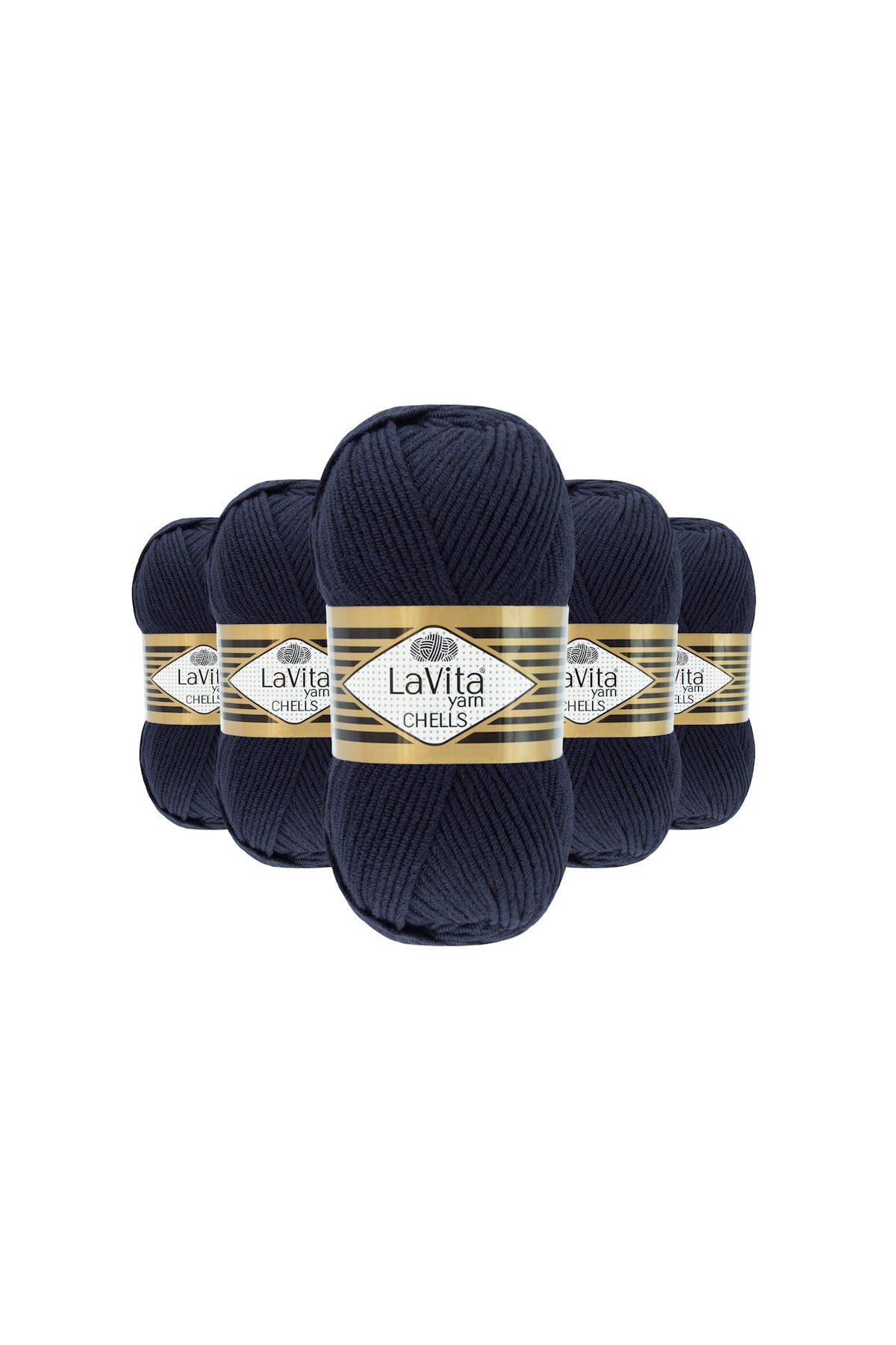Chells El Örgü İpi %100 Akrilik 500gr 5 ADET (9779 LACİVERT)