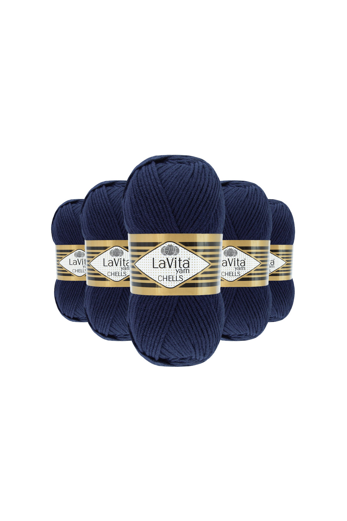 Chells El Örgü İpi %100 Akrilik 500gr 5 ADET (9818 LACİVERT)