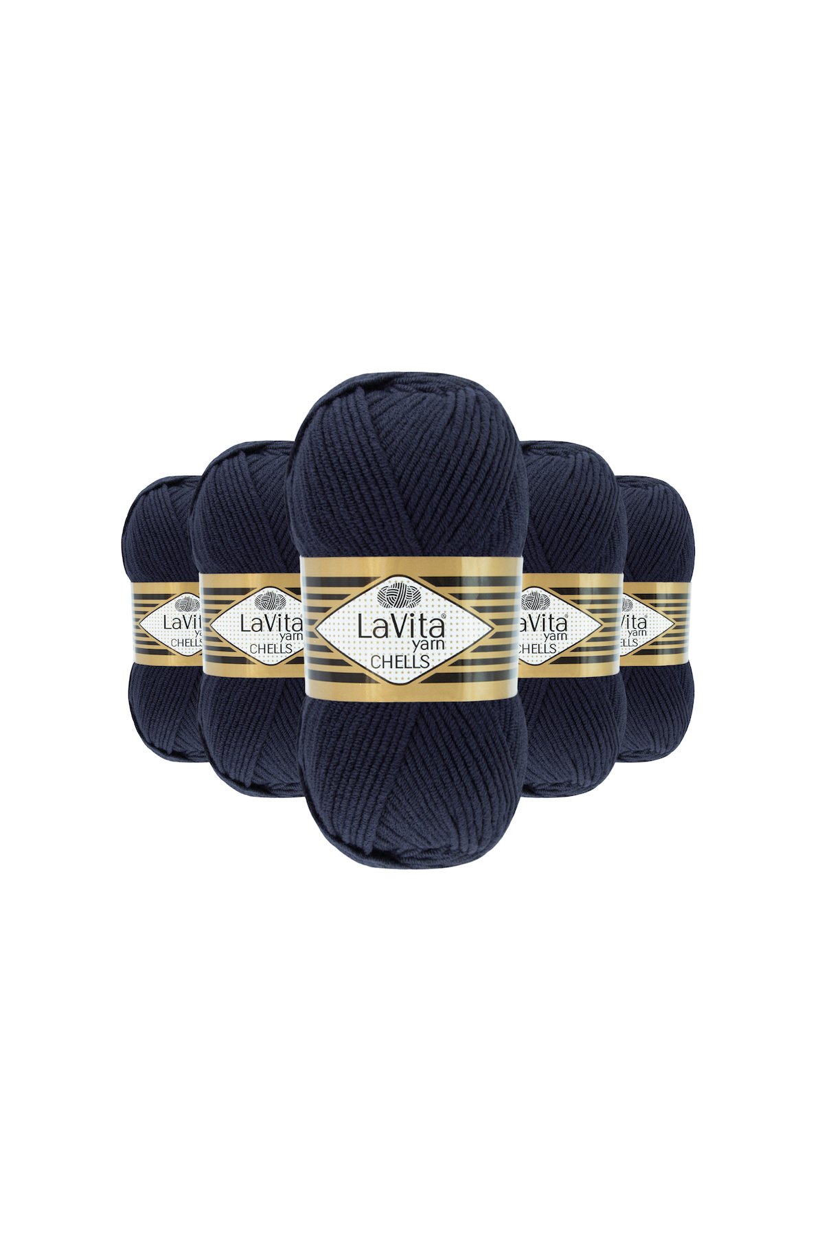 Chells El Örgü İpi %100 Akrilik 500gr 5 ADET (9779 LACİVERT)