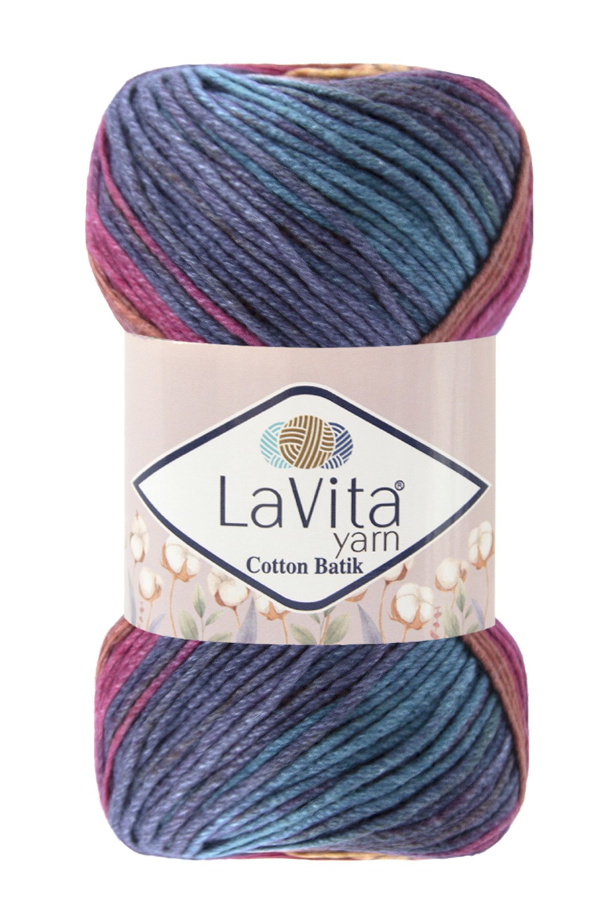 Cotton Batik El Örgü Ipi %60 Pamuk %40 Akrilik 100gr (CB01 SÜMBÜL)
