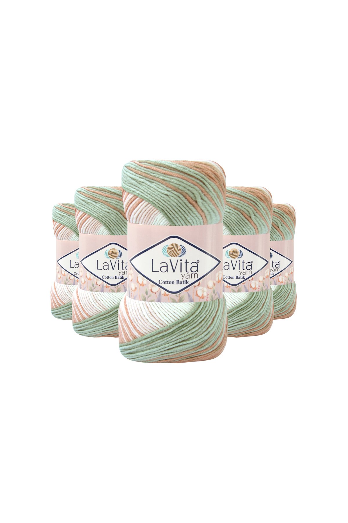 Cotton Batik El Örgü İpi %60 Pamuk %40 Akrilik 500gr 5 ADET (CB13 BEGONYA)