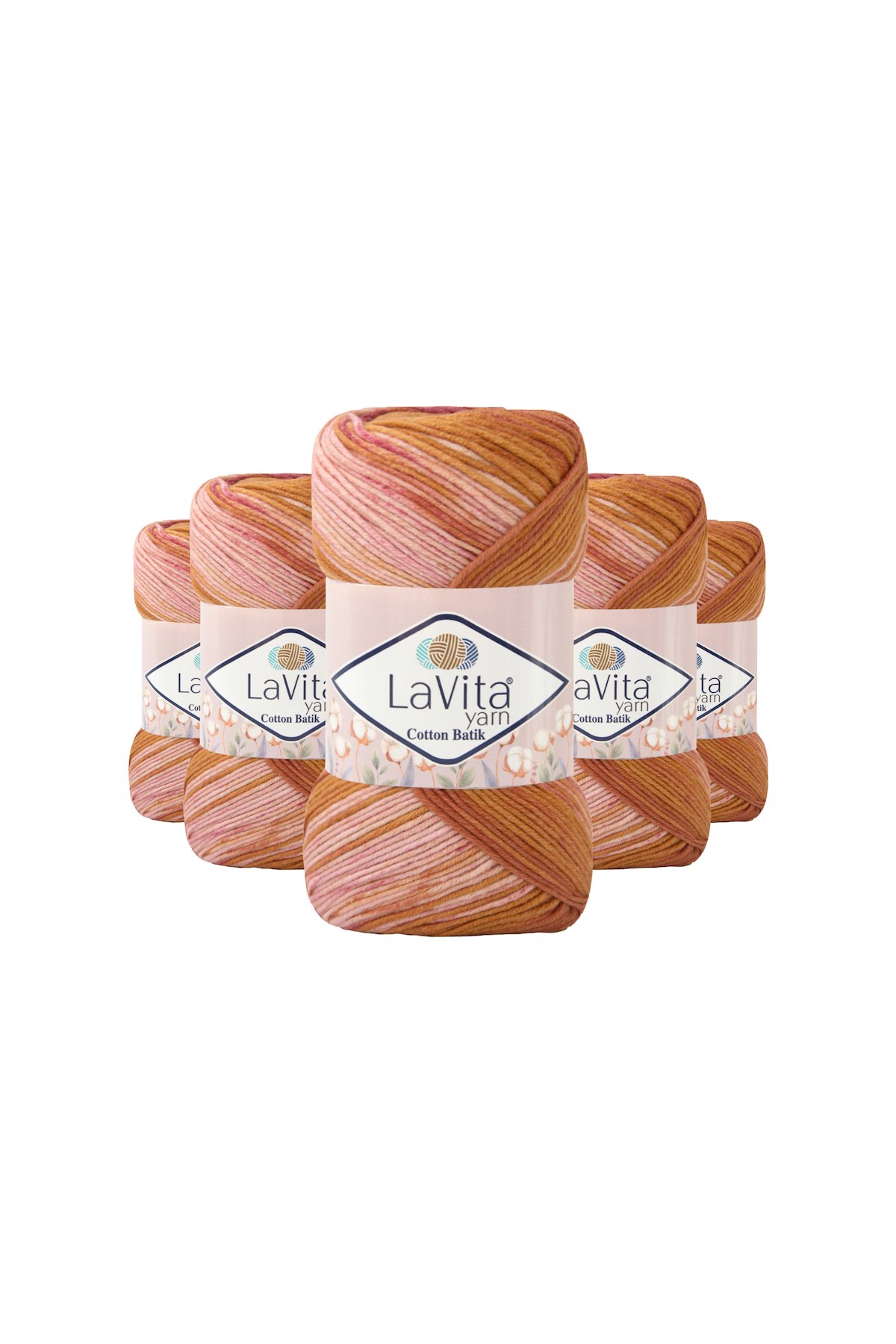 Cotton Batik El Örgü İpi %60 Pamuk %40 Akrilik 500gr 5 ADET (CB05 LADEN)
