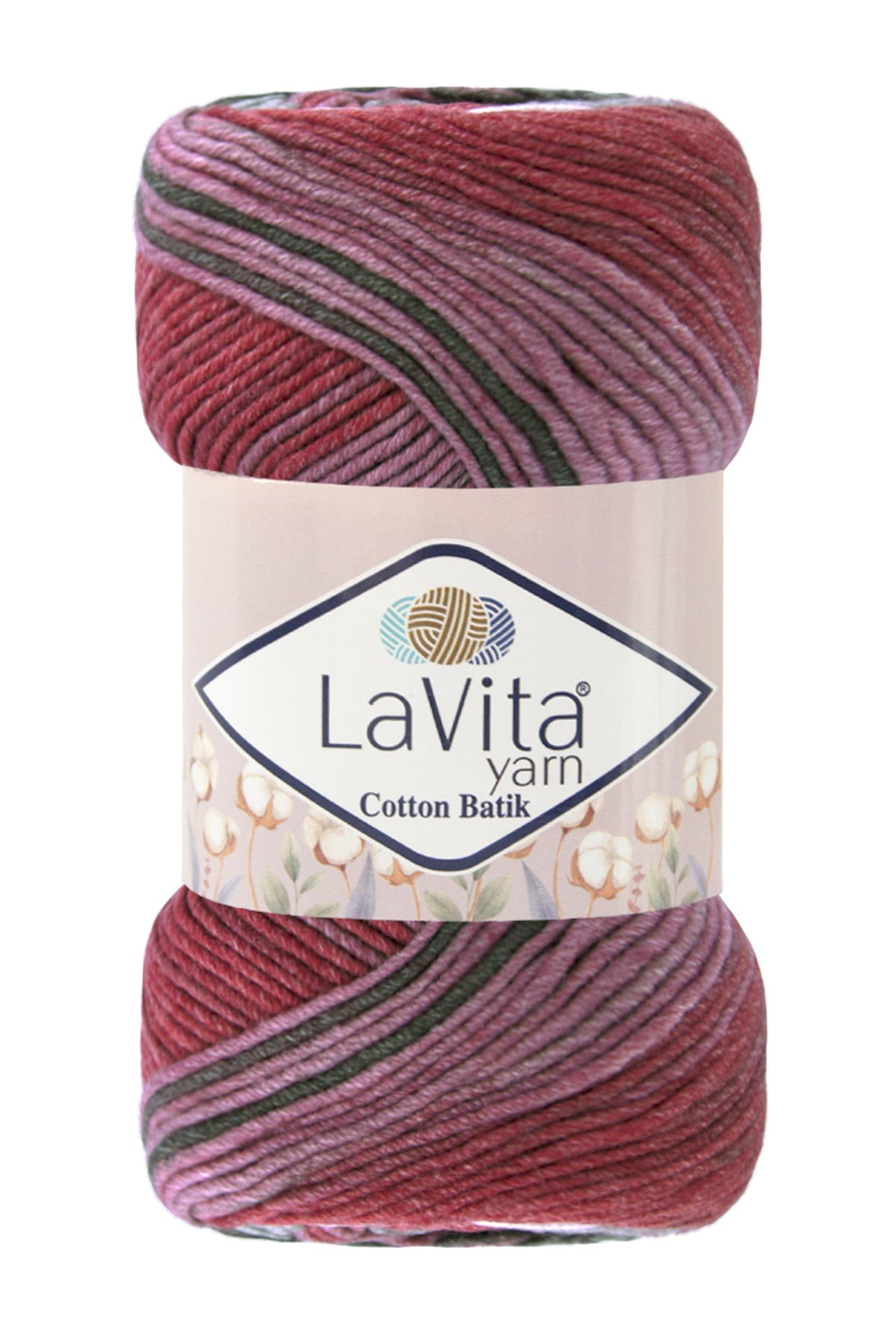Cotton Batik El Örgü Ipi %60 Pamuk %40 Akrilik 100gr (CB08 PETUNYA)