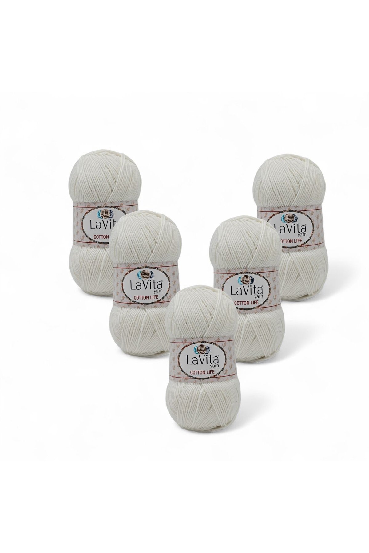 Cotton Life El Örgü İpi %50 Pamuk %50 Akrilik 500gr 5 ADET (1003 KEMİK)