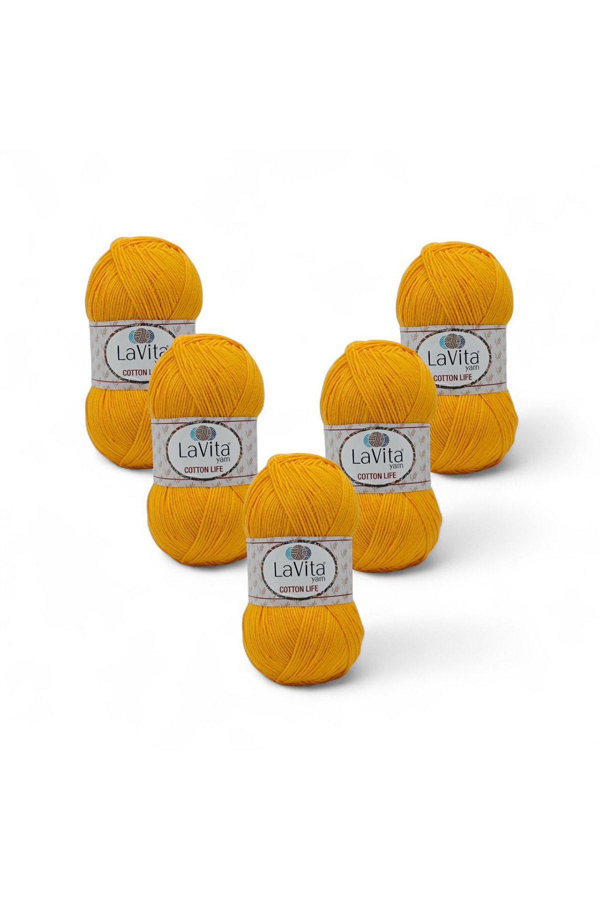 Cotton Life El Örgü İpi %50 Pamuk %50 Akrilik 500gr 5 ADET (2032 KAYISI)