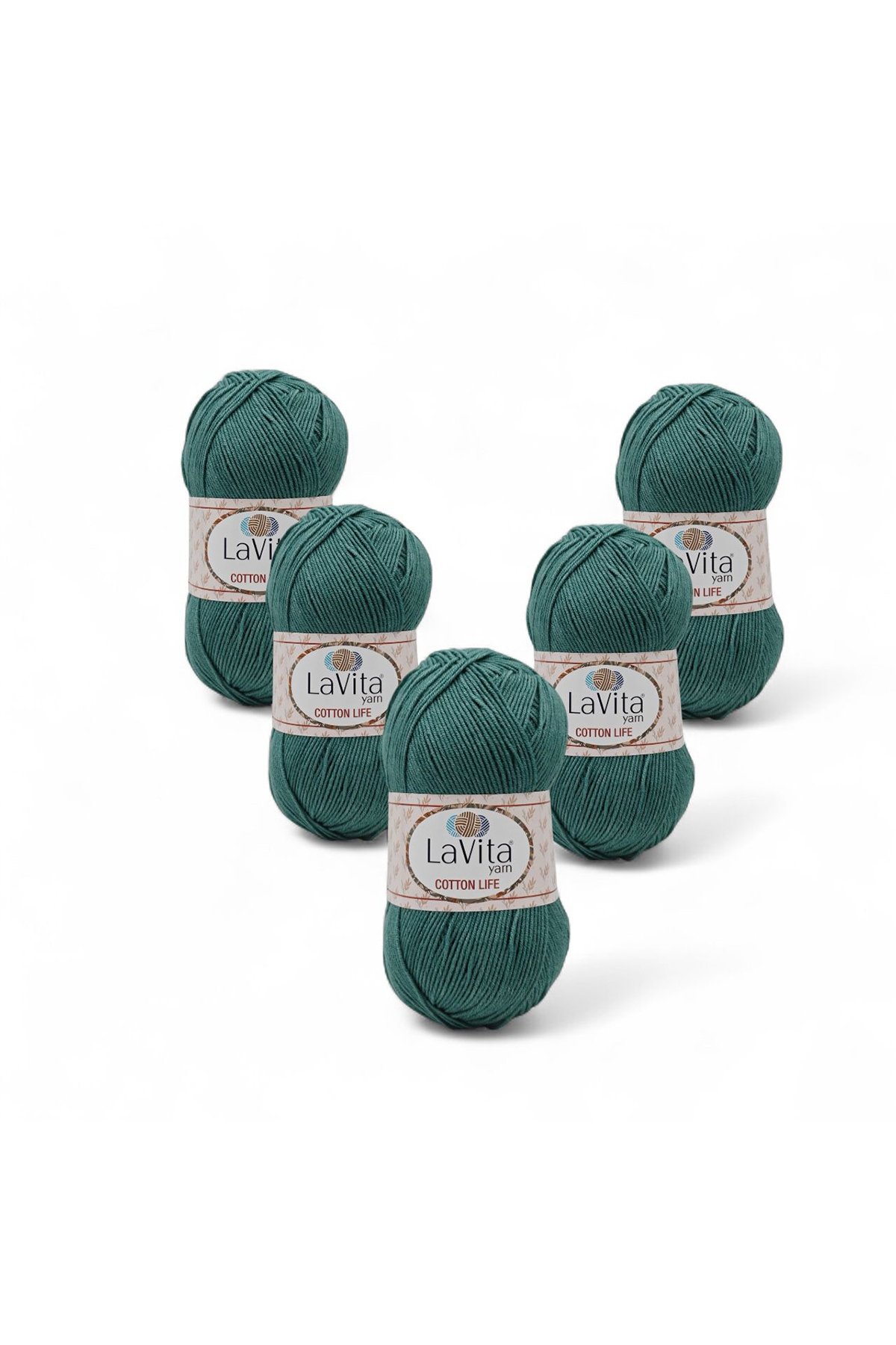 Cotton Life El Örgü İpi %50 Pamuk %50 Akrilik 500gr 5 ADET (8165 ARONA)