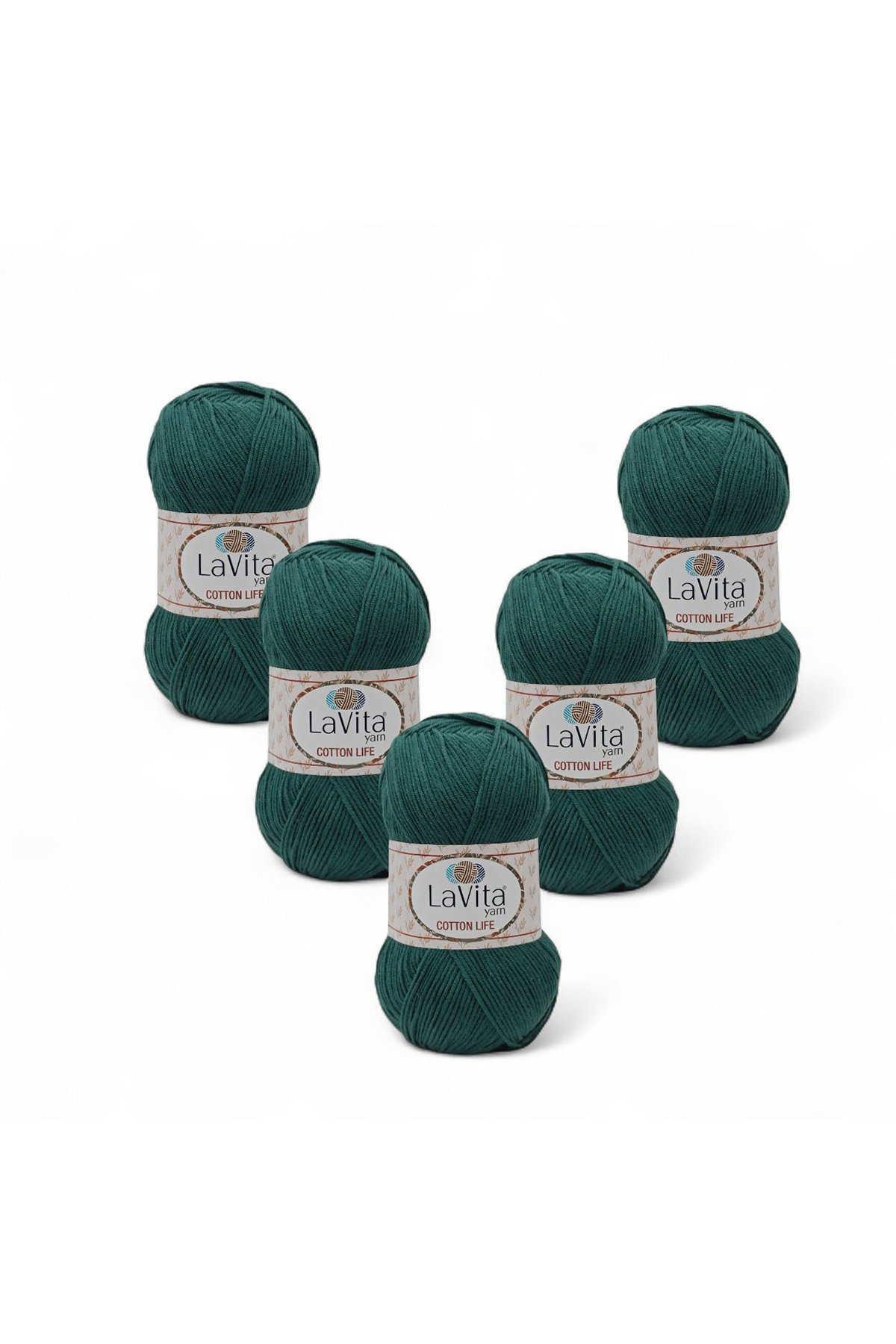 Cotton Life El Örgü İpi %50 Pamuk %50 Akrilik 500gr 5 ADET (8166 NEFTİ)