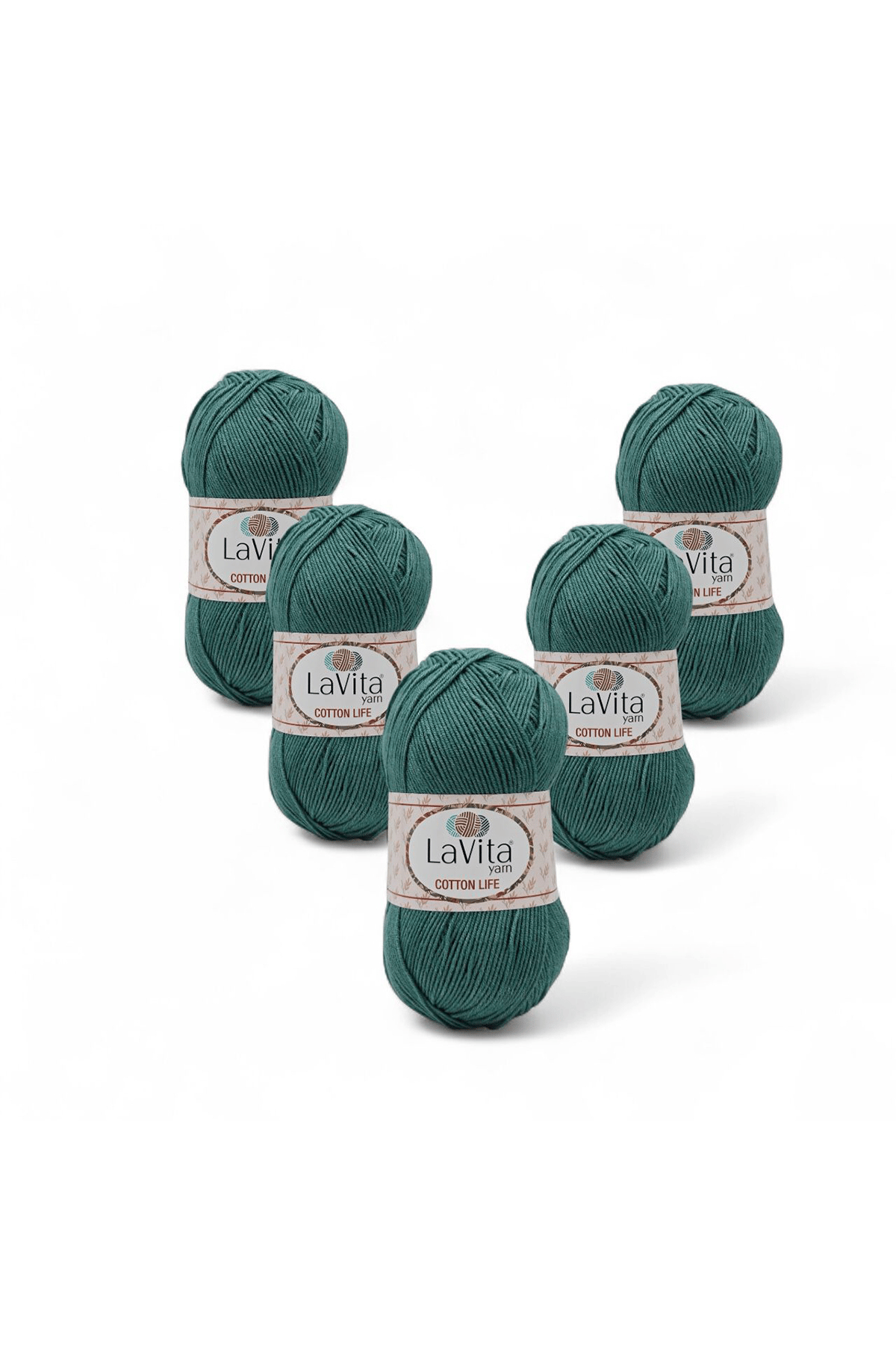 Cotton Life El Örgü İpi %50 Pamuk %50 Akrilik 500gr 5 ADET (8165 ARONA)