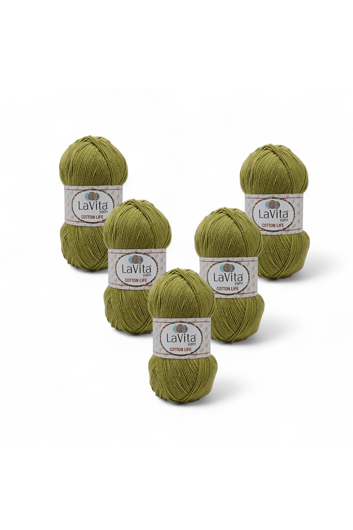 Cotton Life El Örgü İpi %50 Pamuk %50 Akrilik 500gr 5 ADET (8162 FISTIK)
