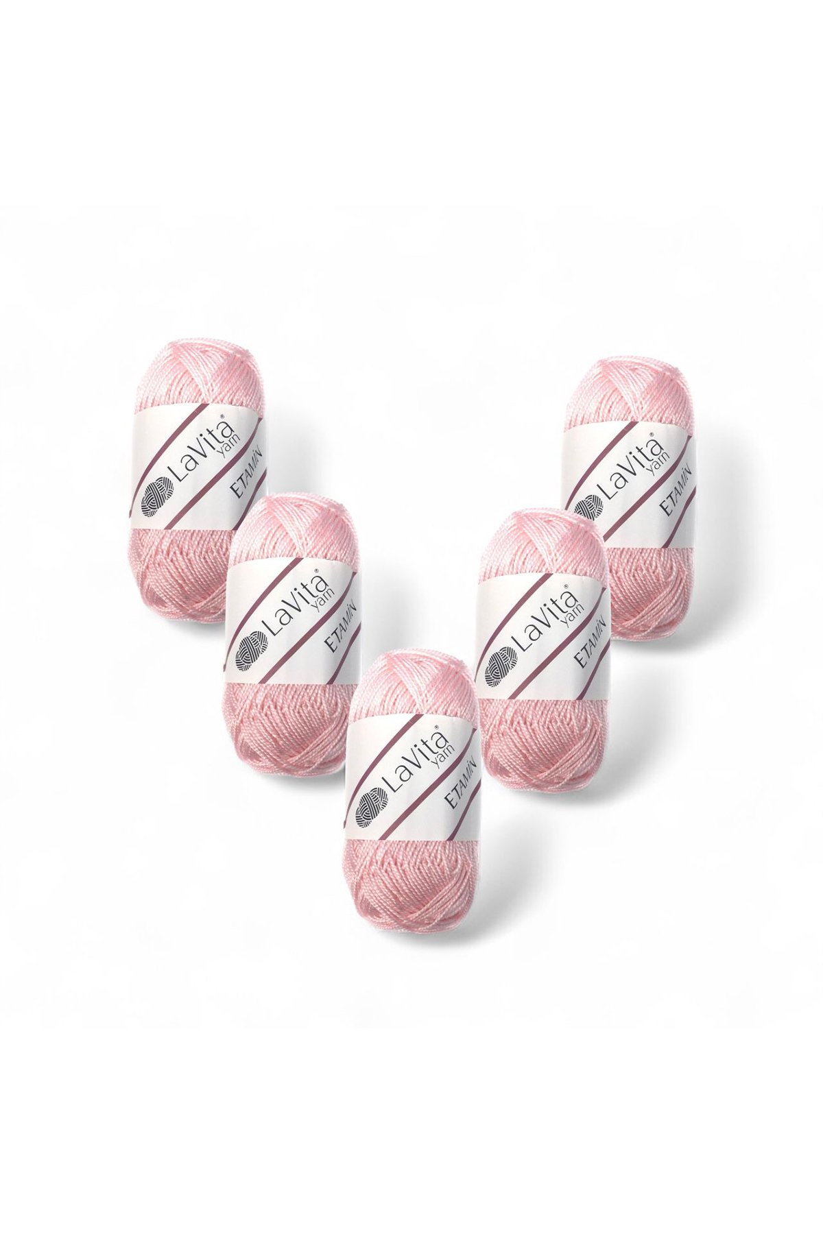 Etamin El Örgü İpi %100 Akrilik 150gr 5 ADET (0011 PEMBE)