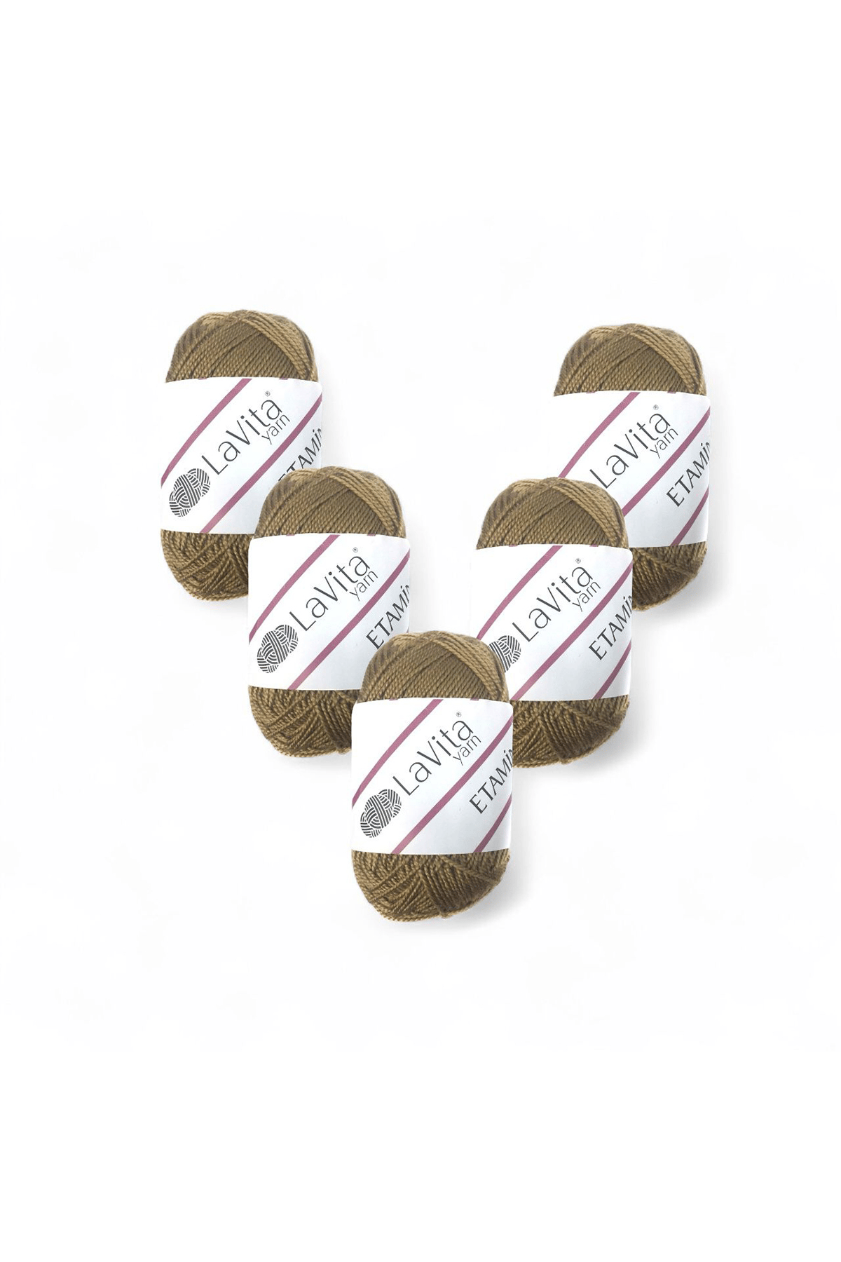 Etamin El Örgü İpi %100 Akrilik 150gr 5 ADET (9666 SÜTLÜ KAHVE)