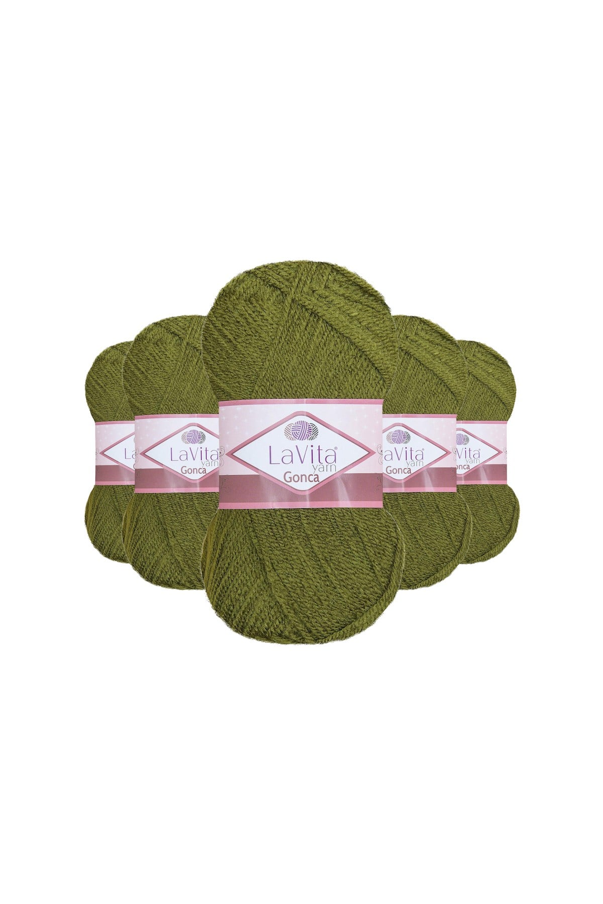 Gonca El Örgü İpi %100 Akrilik 500gr 5 ADET (8127 HAKİLİ YOSUN)
