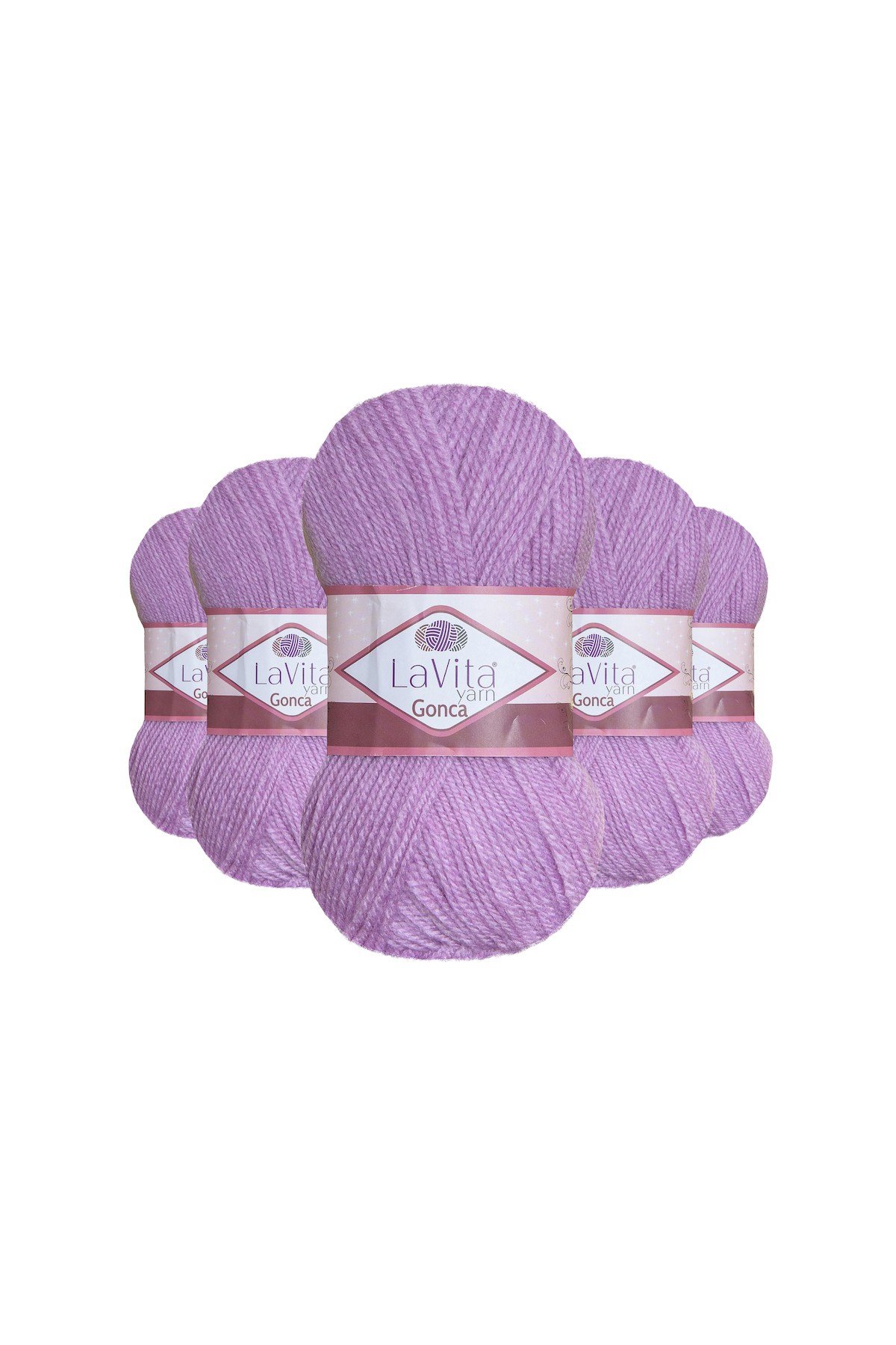 Gonca El Örgü İpi %100 Akrilik 500gr 5 ADET (4025 GÜL PEMBE)