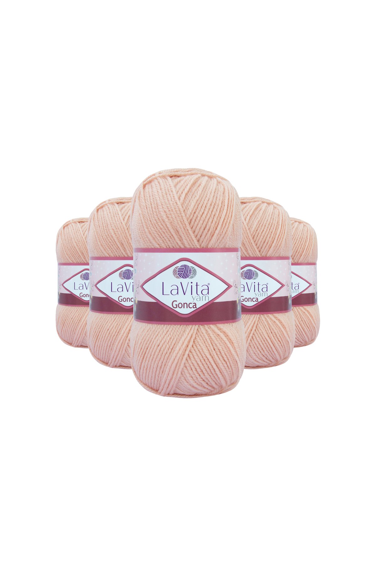 Gonca El Örgü İpi %100 Akrilik 500gr 5 ADET (4005 SERİN PEMBE)