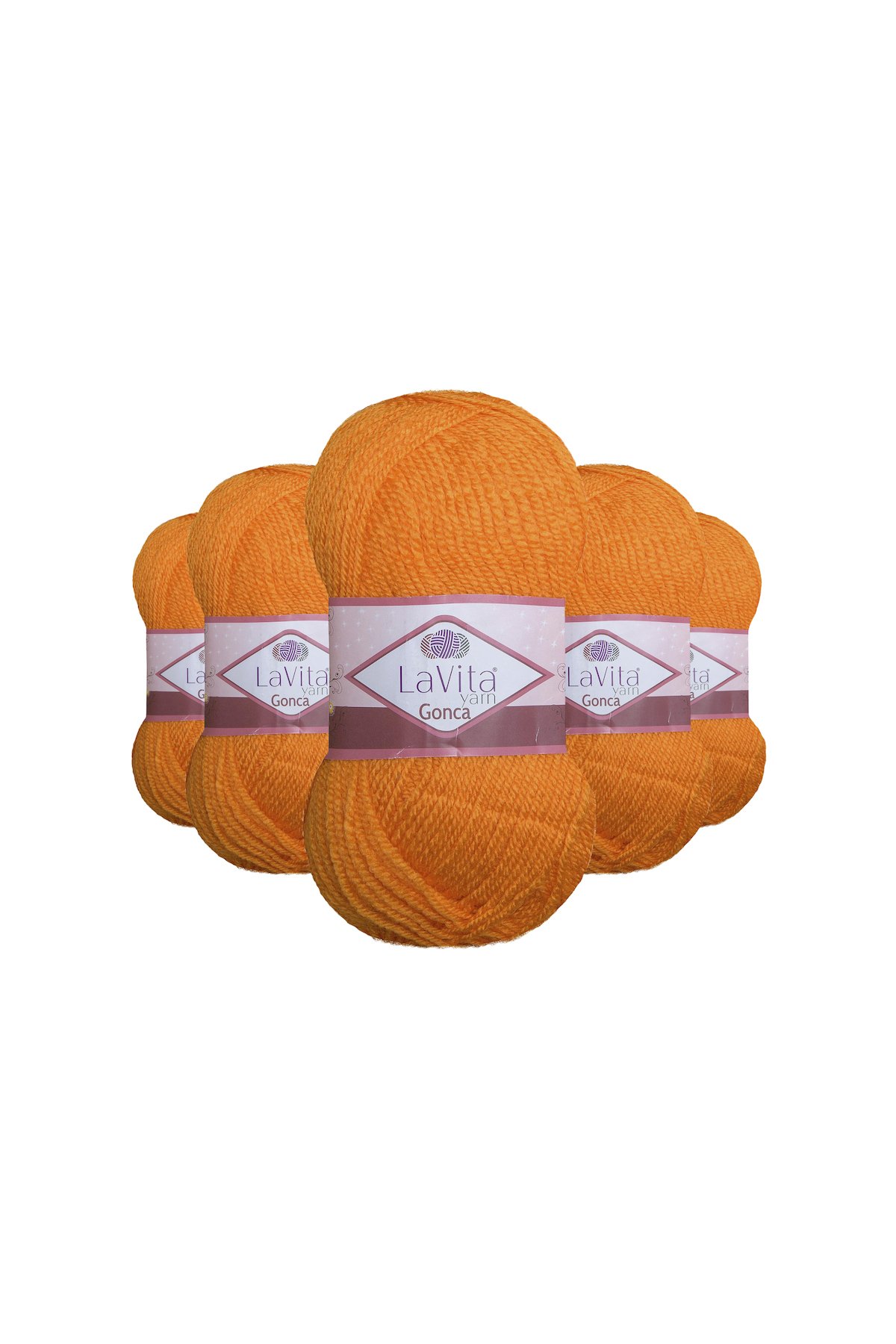 Gonca El Örgü İpi %100 Akrilik 500gr 5 ADET (2306 PORTAKAL)