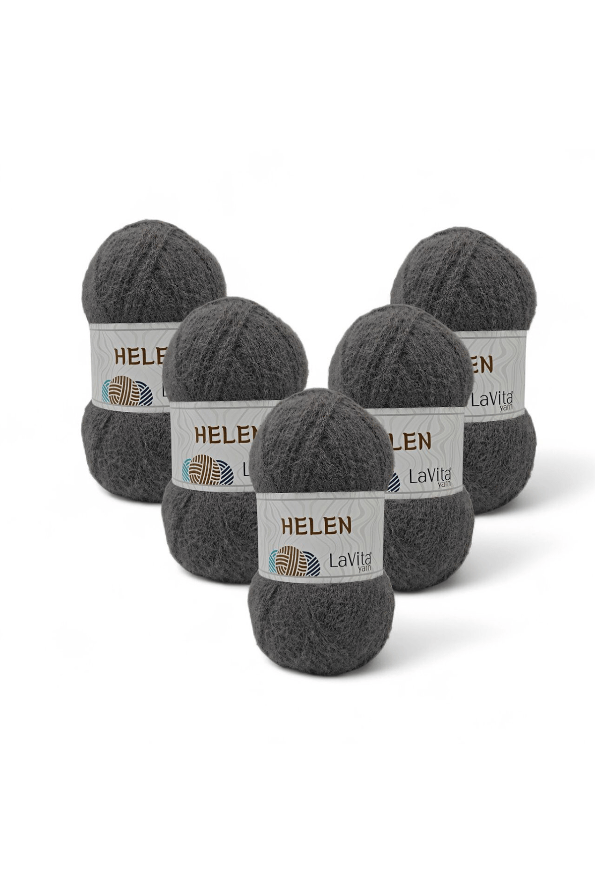 Helen El Örgü İpi %100 Exclusive Polyamid 500gr 5 ADET (9808 FÜME)