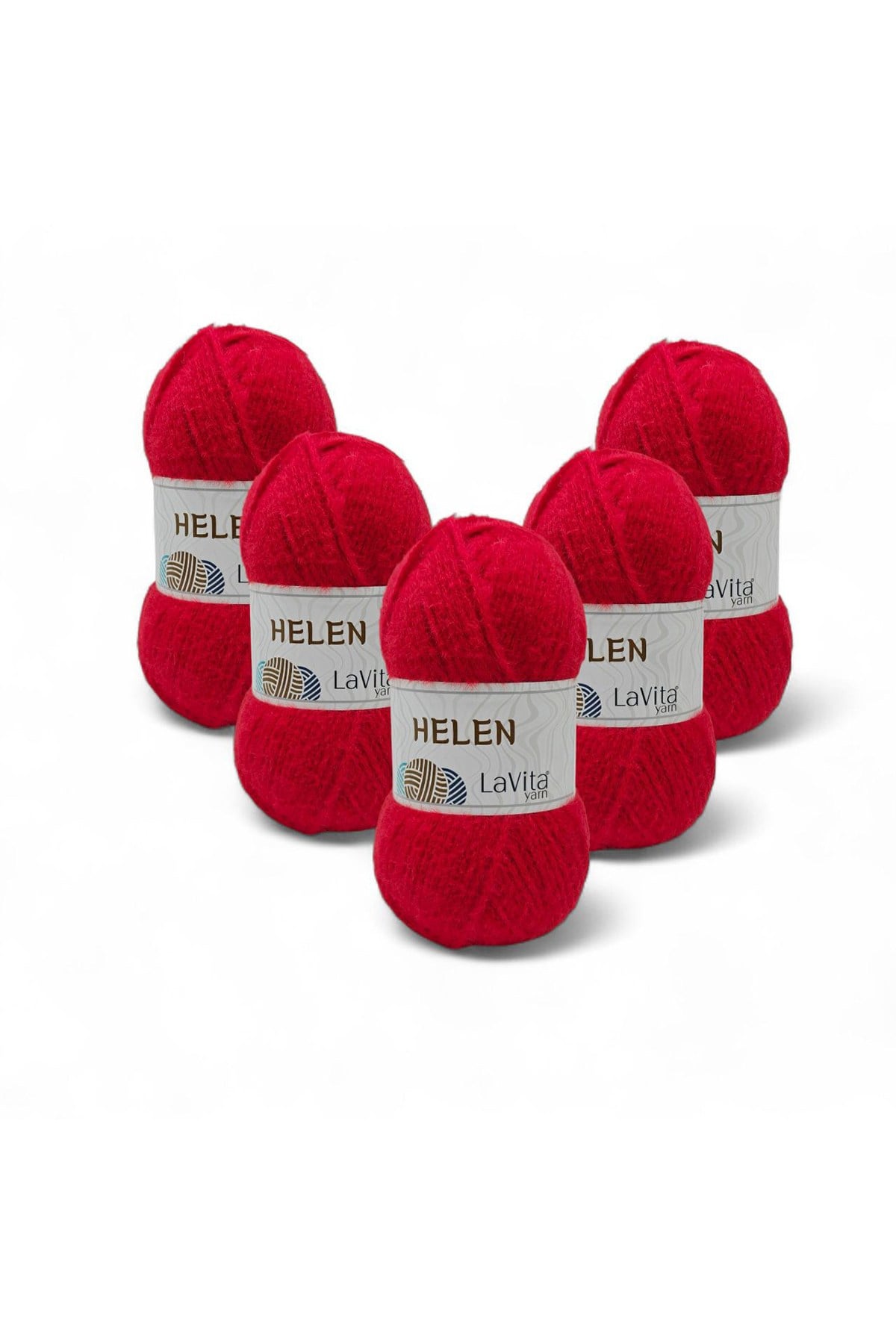 Helen El Örgü İpi %100 Exclusive Polyamid 500gr 5 ADET (9578 KIRMIZI)