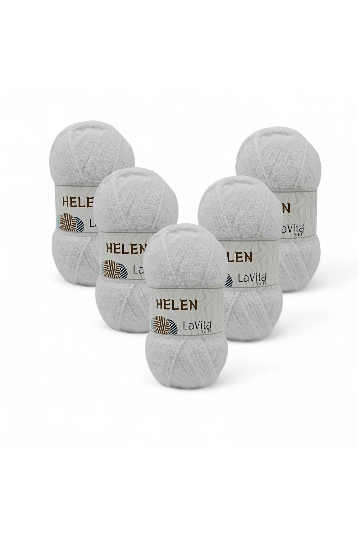 Helen El Örgü İpi %100 Exclusive Polyamid 500gr 5 ADET (9501 OPTİK)