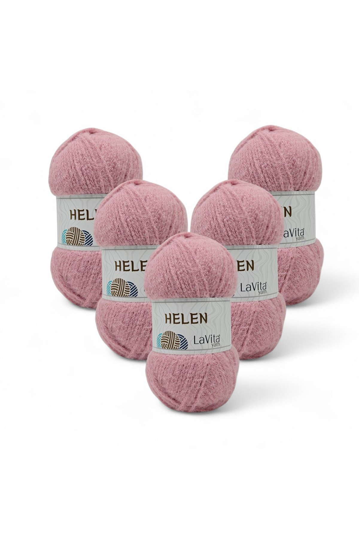 Helen El Örgü İpi %100 Exclusive Polyamid 500gr 5 ADET (4106 PUDRA)