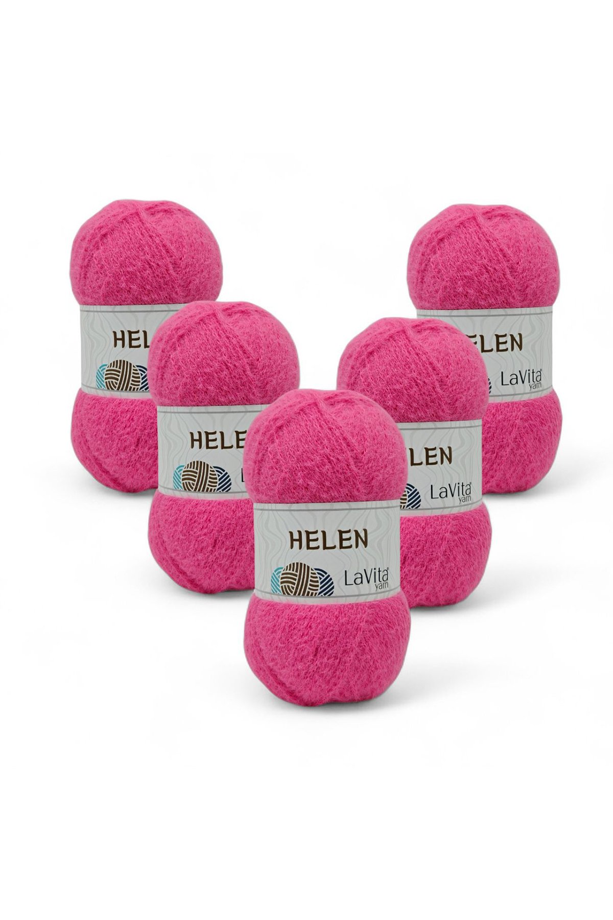 Helen El Örgü İpi %100 Exclusive Polyamid 500gr 5 ADET (4107 PEMBE)