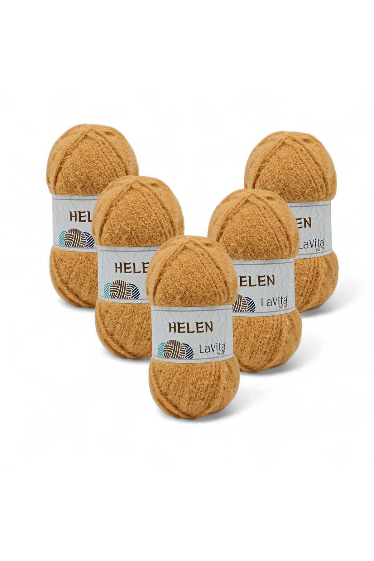 Helen El Örgü İpi %100 Exclusive Polyamid 500gr 5 ADET (9524 HARDAL)