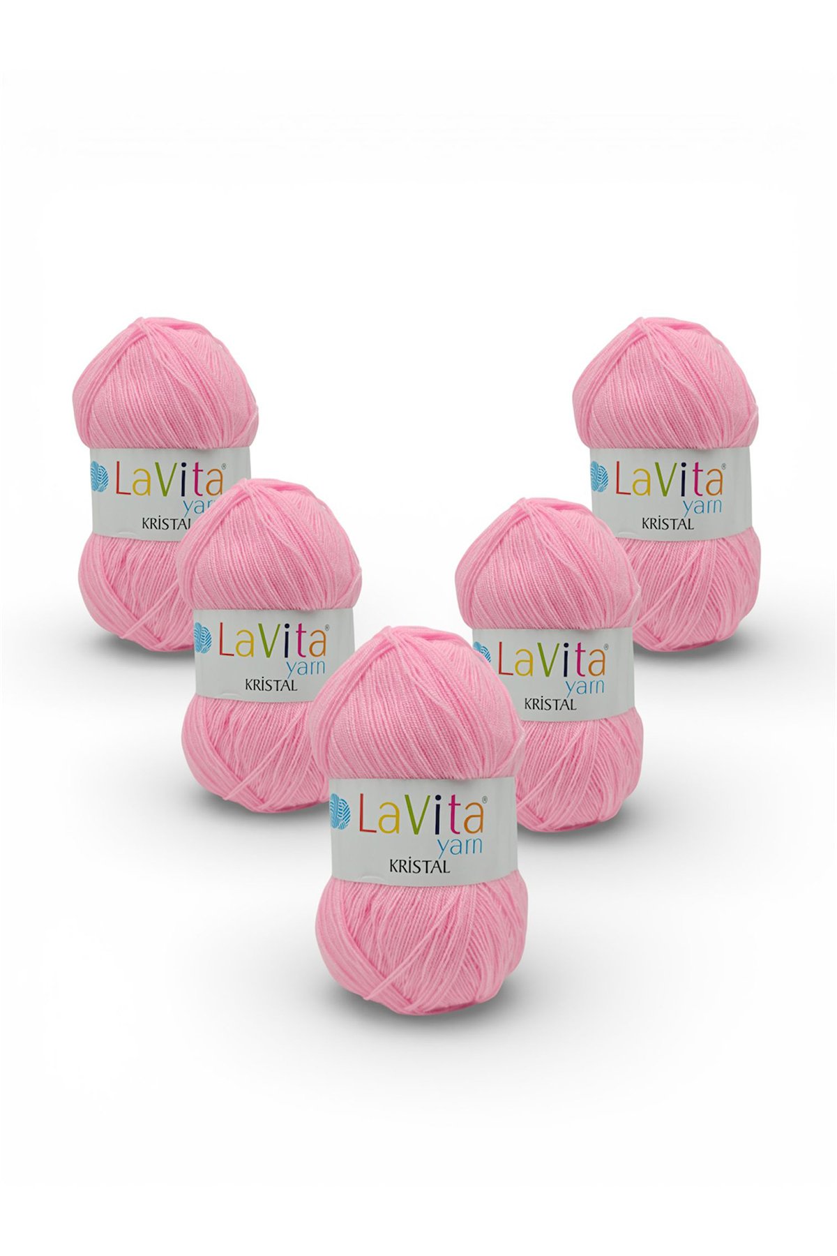 Kristal El Örgü İpi %100 Akrilik 100gr (4027 AÇIK PEMBE)