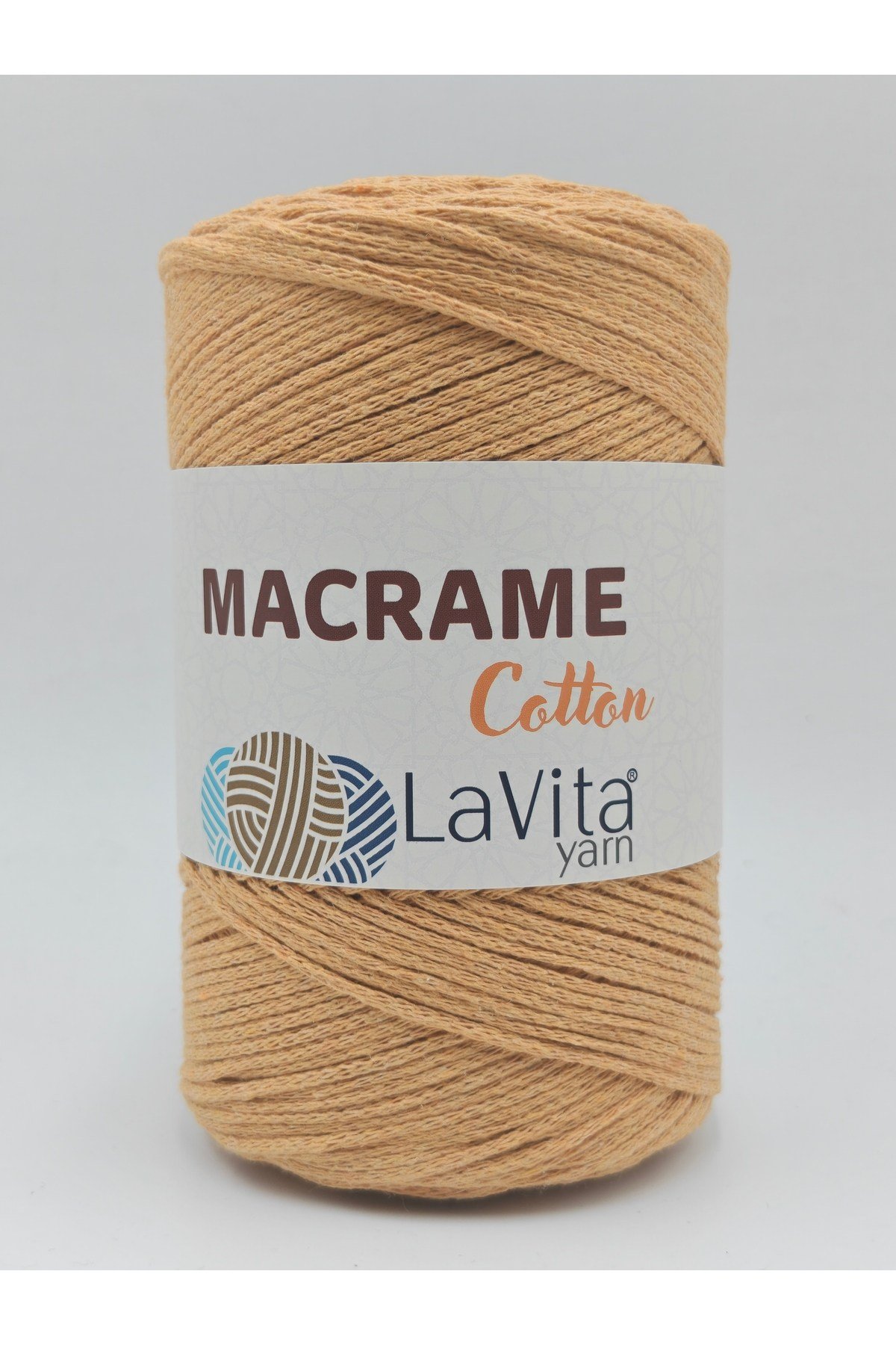 LaVita Macrame Cotton El Örgü İpi %100 Polyester 250gr (4 KOYU SARI)