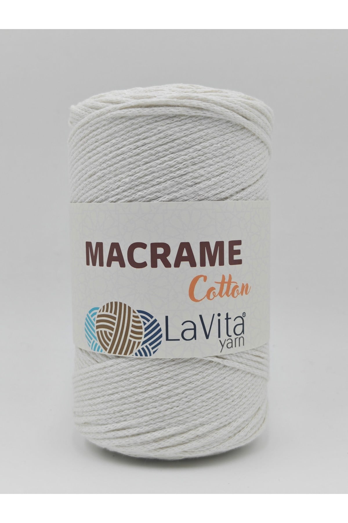 LaVita Macrame Cotton El Örgü İpi %100 Polyester 250gr (1 EKRU)