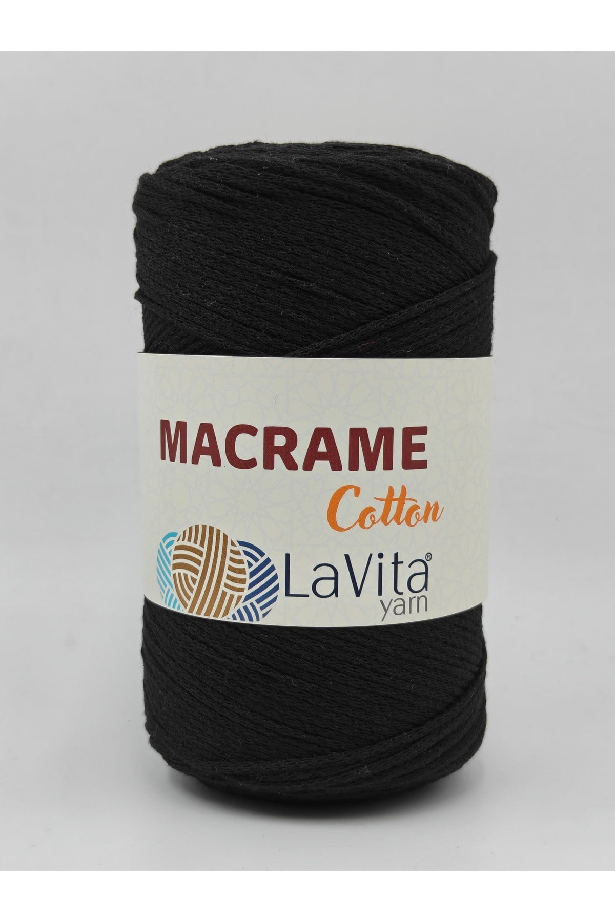 LaVita Macrame Cotton El Örgü İpi %100 Polyester 250gr (31 SİYAH)