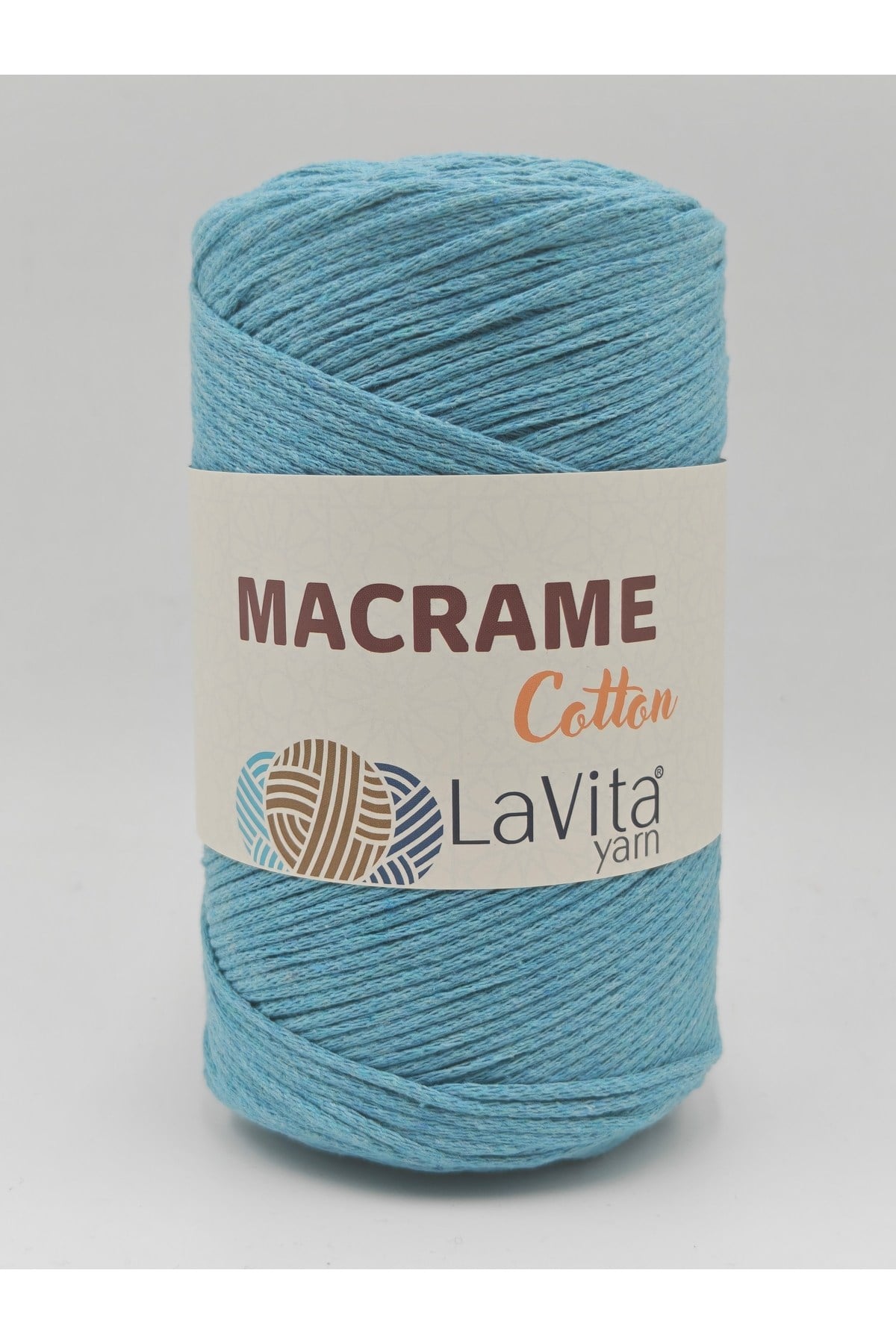 LaVita Macrame Cotton El Örgü İpi %100 Polyester 250gr (22 BEBE MAVİ)