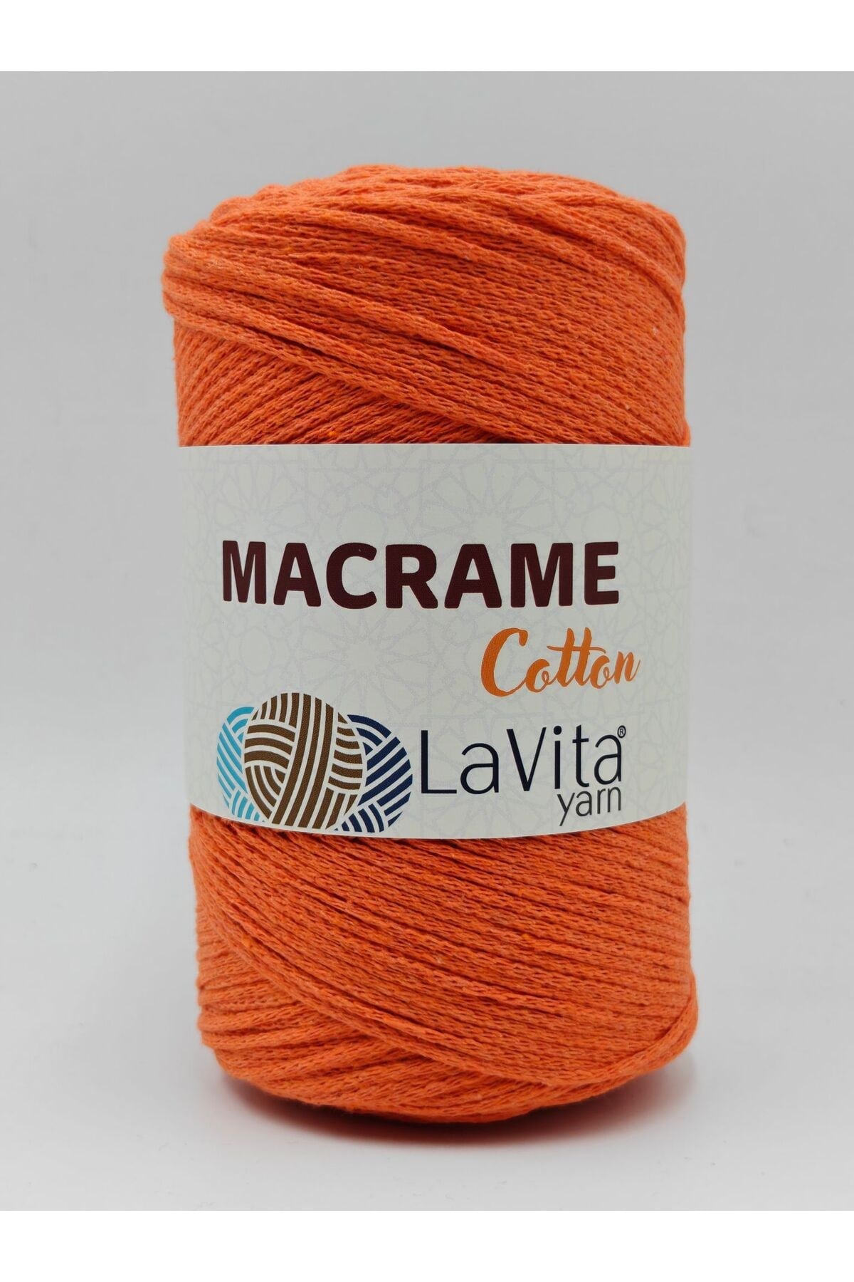 LaVita Macrame Cotton El Örgü İpi %100 Polyester 250gr (7 ORANJ)