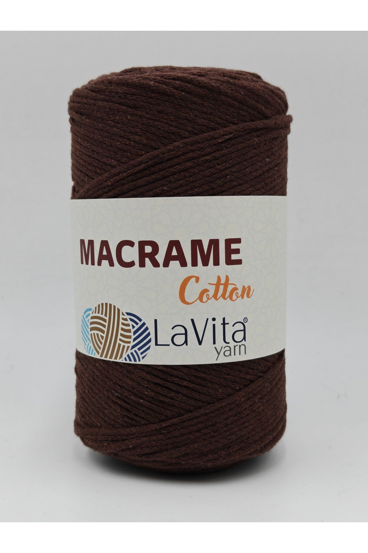 LaVita Macrame Cotton El Örgü İpi %100 Polyester 250gr (11 AÇIK KAHVE)