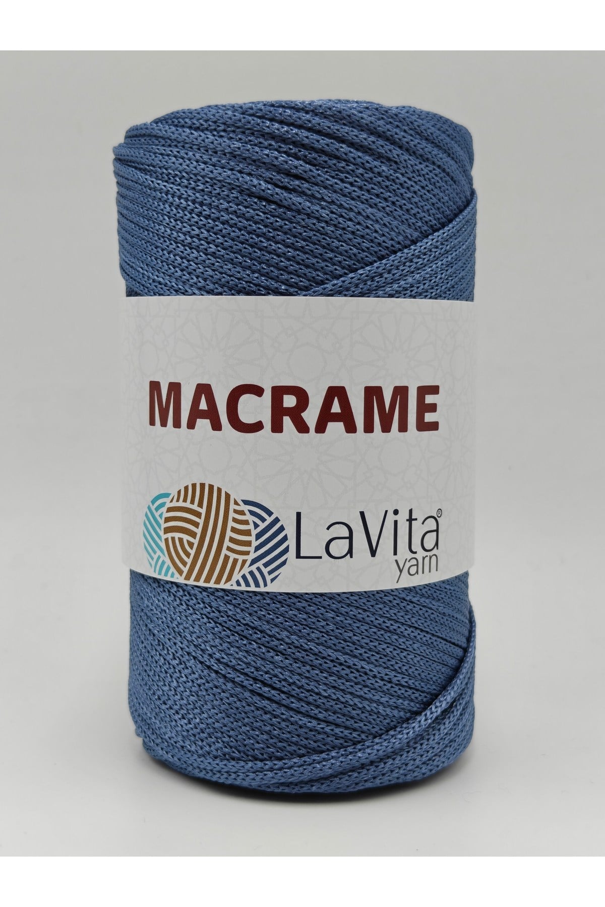 LaVita Macrame El Örgü İpi %100 Polyester 200gr (235 KOT MAVİSİ)