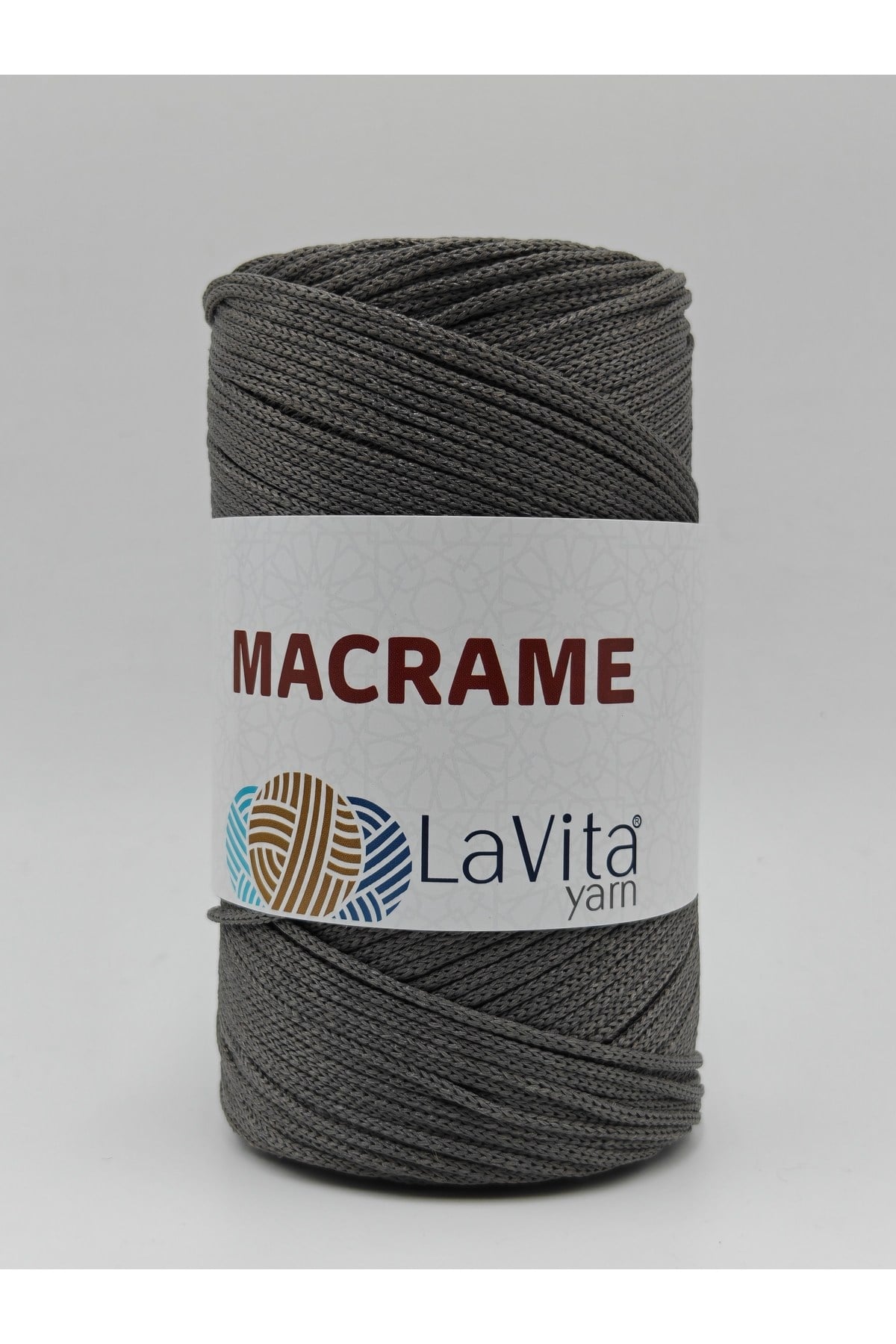 LaVita Macrame El Örgü İpi %100 Polyester 200gr (420 GRİ)