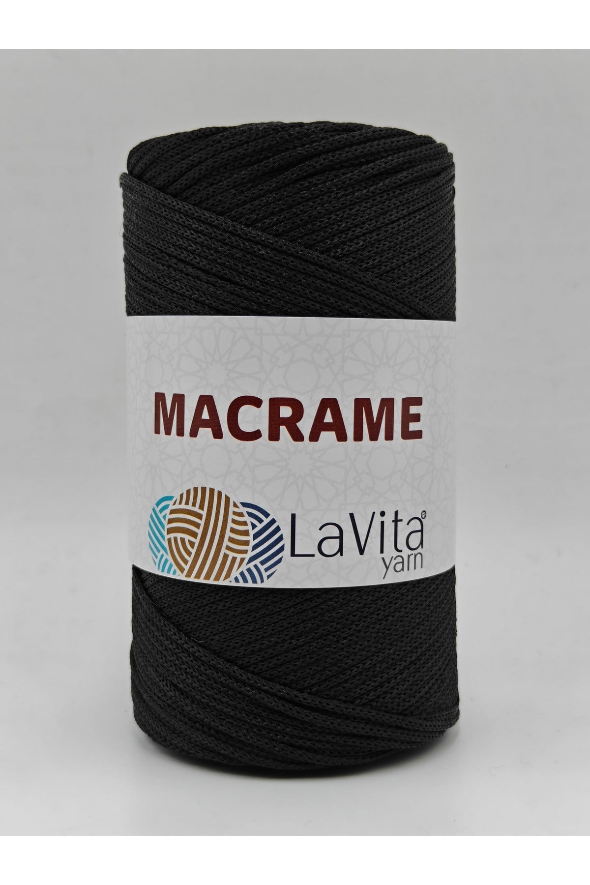 LaVita Macrame El Örgü İpi %100 Polyester 200gr (60 SİYAH)