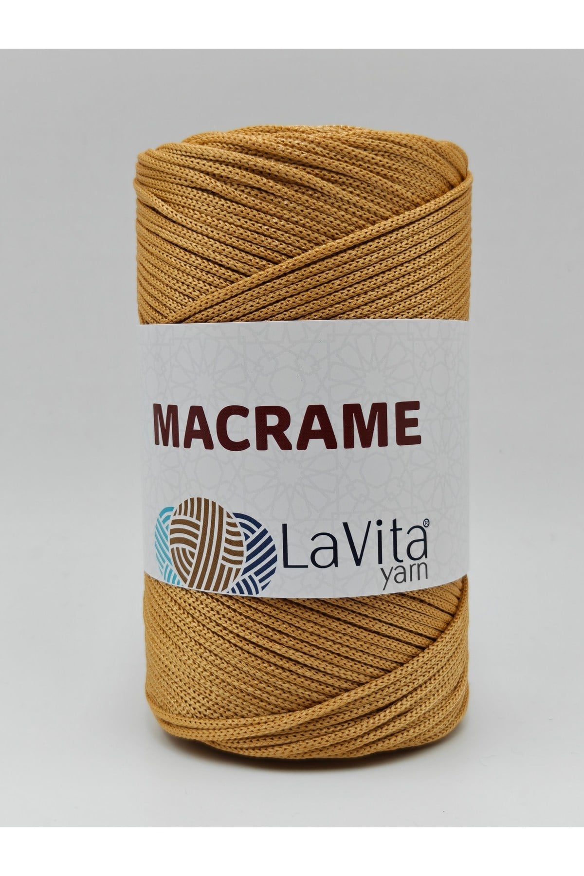 LaVita Macrame El Örgü İpi %100 Polyester 200gr (533 SARI)