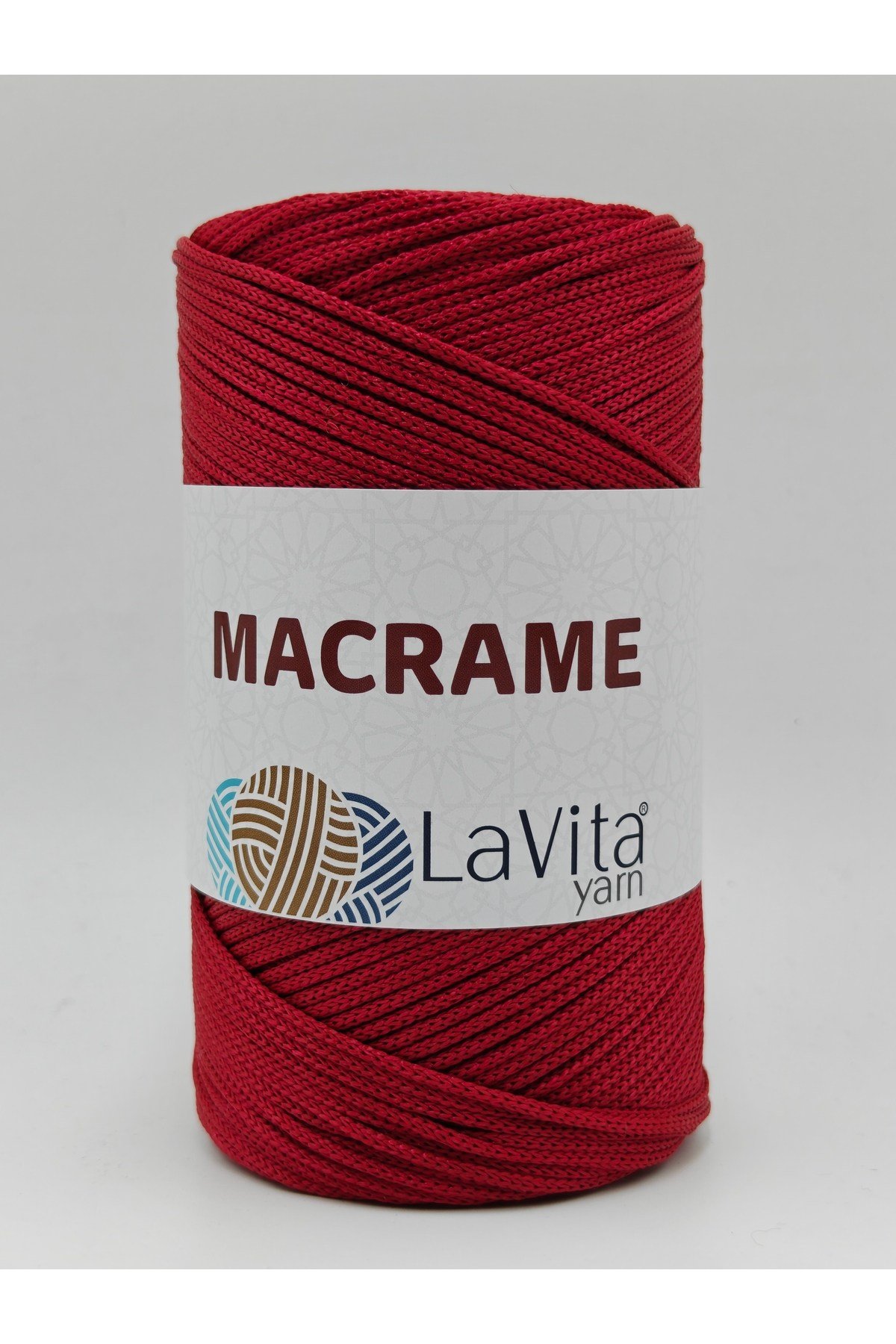 LaVita Macrame El Örgü İpi %100 Polyester 200gr (105 KIRMIZI)