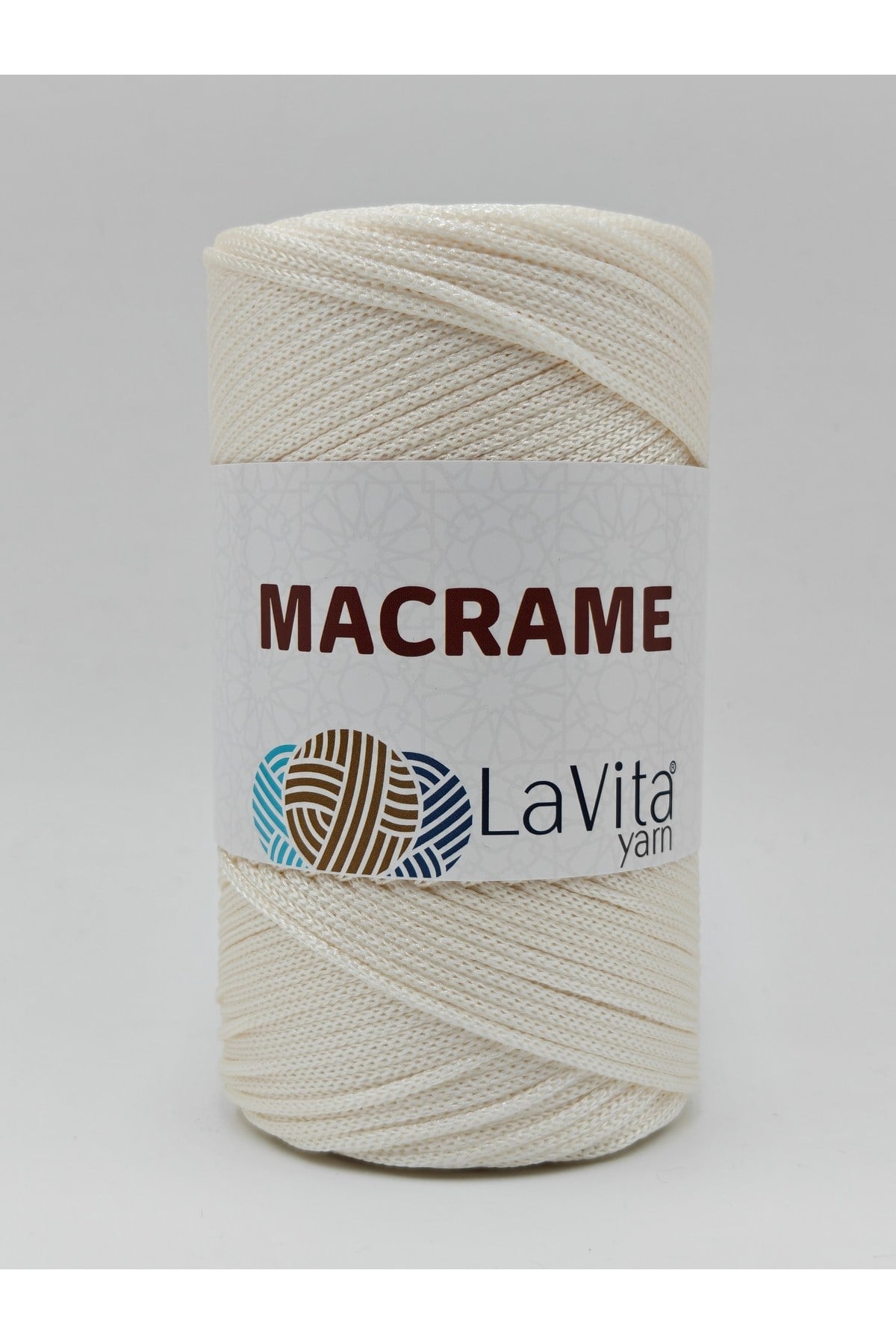LaVita Macrame El Örgü İpi %100 Polyester 200gr (271 KREM)