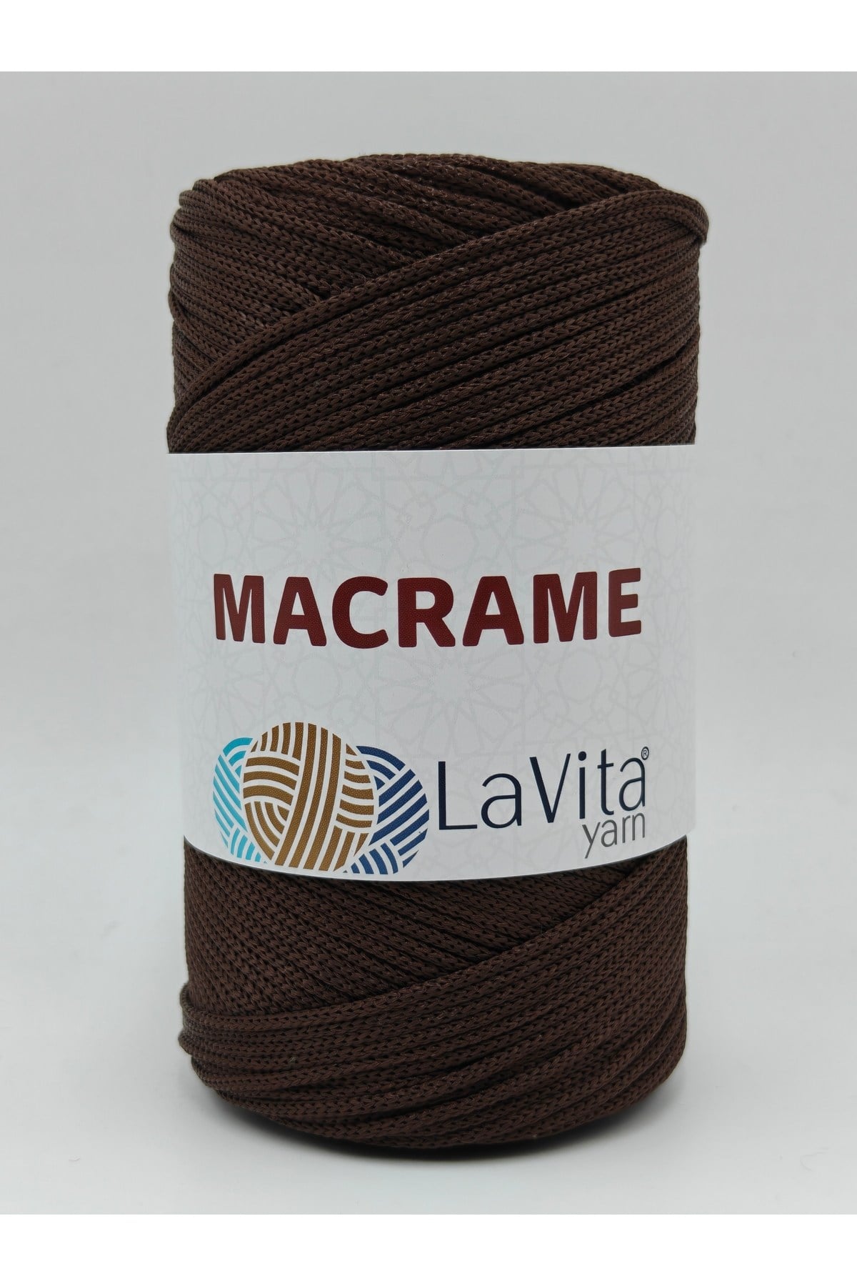 LaVita Macrame El Örgü İpi %100 Polyester 200gr (2070 KAHVE)