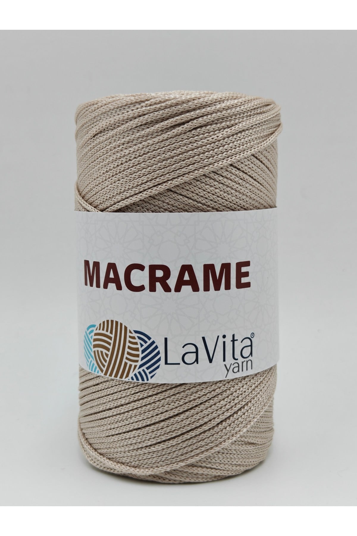 LaVita Macrame El Örgü İpi %100 Polyester 200gr (40 BEJ)