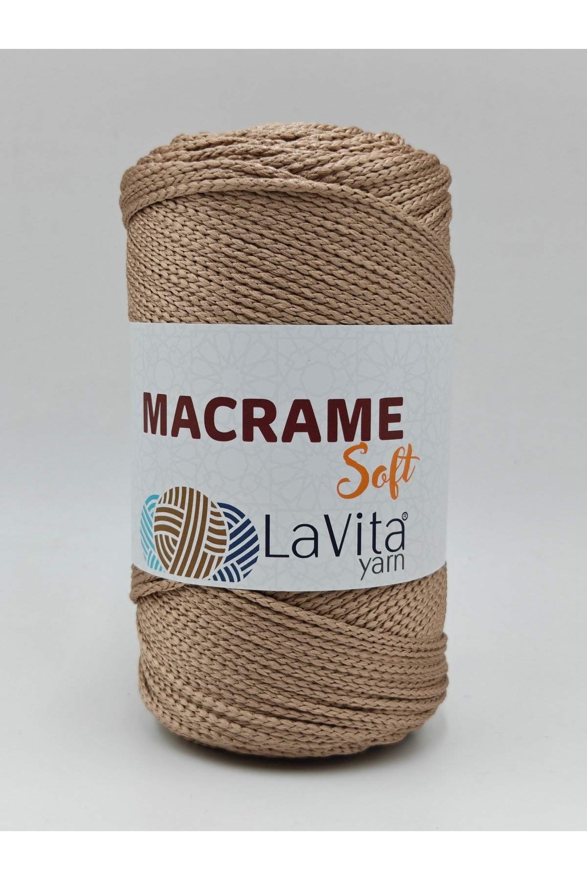 LaVita Macrame Soft El Örgü İpi %100 Polyester 200gr (7127 TOPRAK)